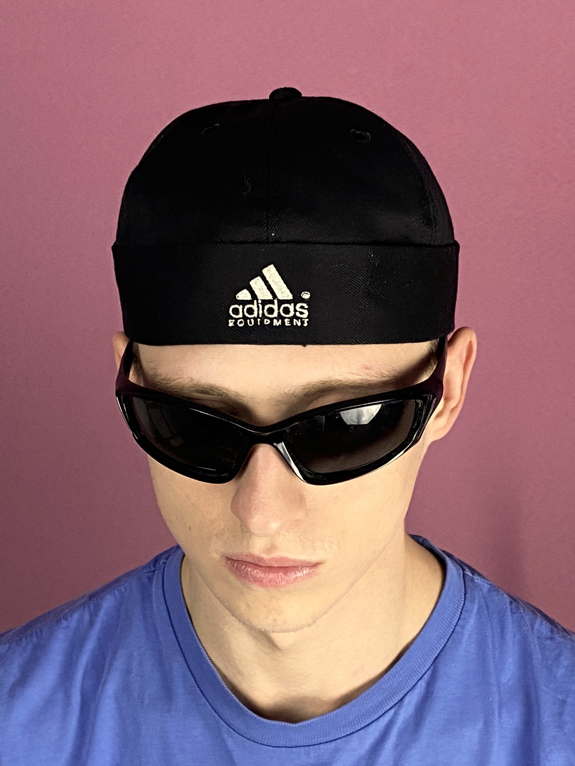 Adidas Equipment Vintage Skull Cap Hat Black Cotton GodzillaVintageStore