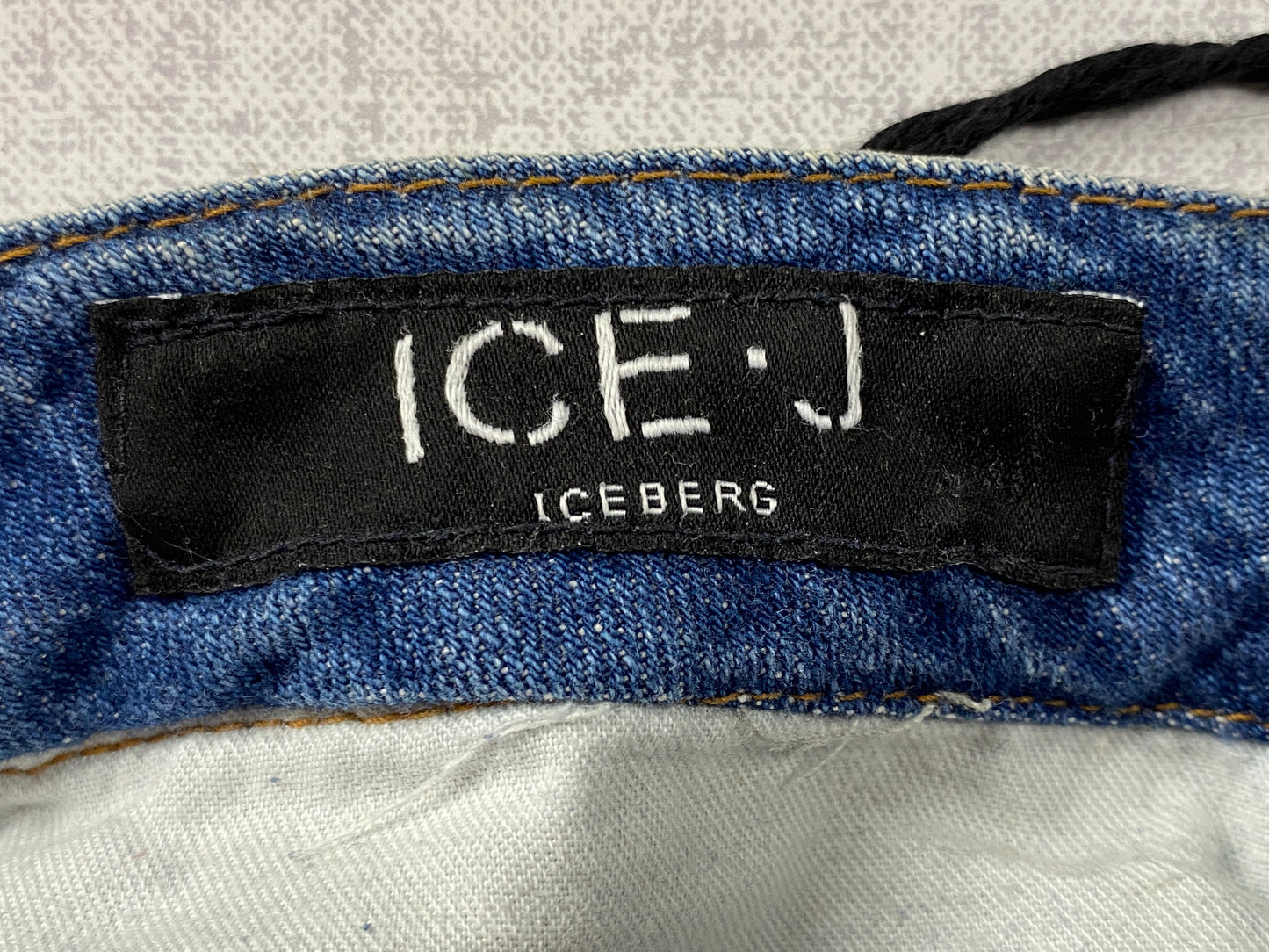 Ice.J Iceberg Women's Custom Painted Jeans - 25 Blue Cotton
