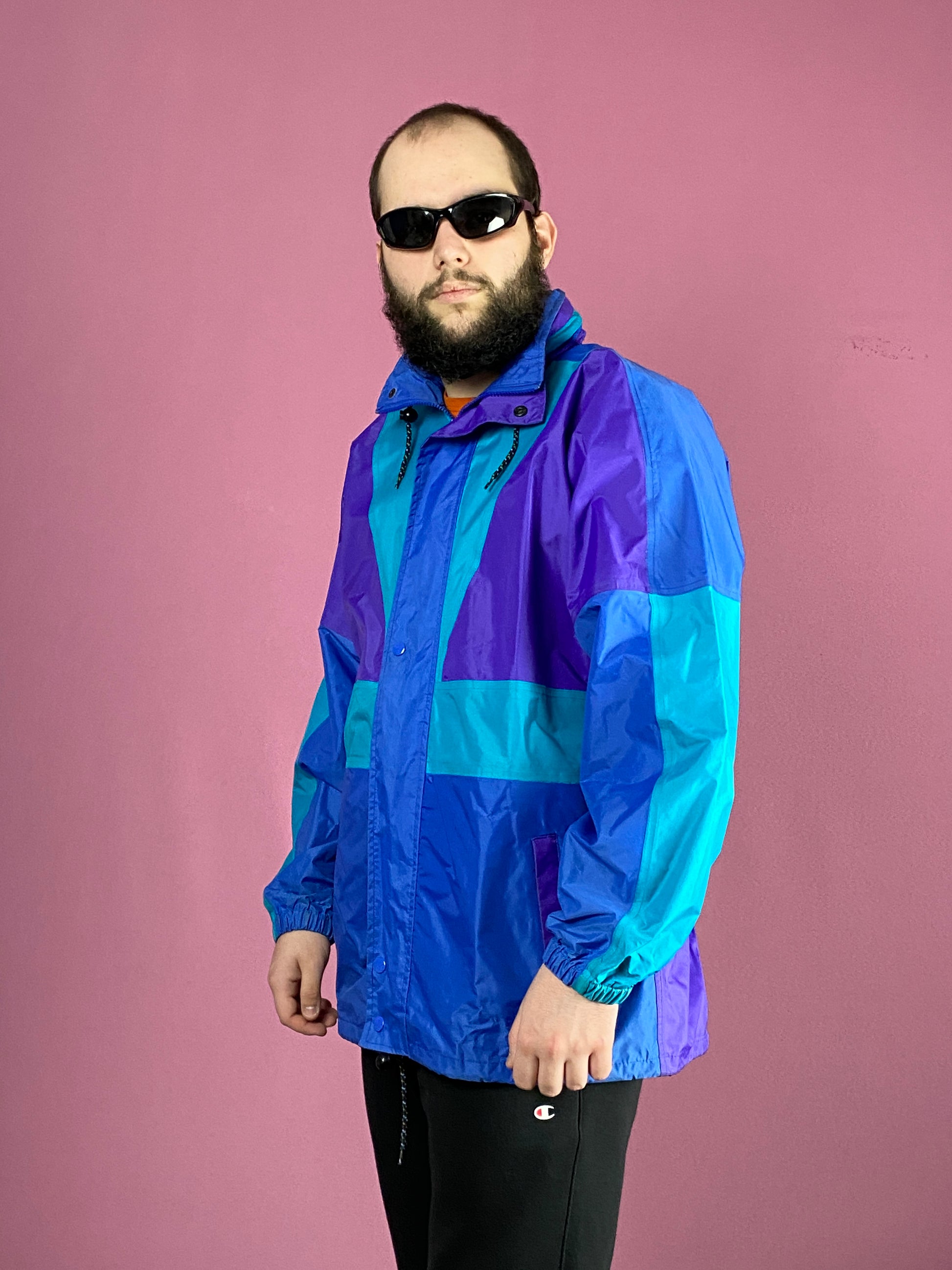 Relum Weather Master Vintage Men's Rain Jacket - Medium Multicolor Pvc