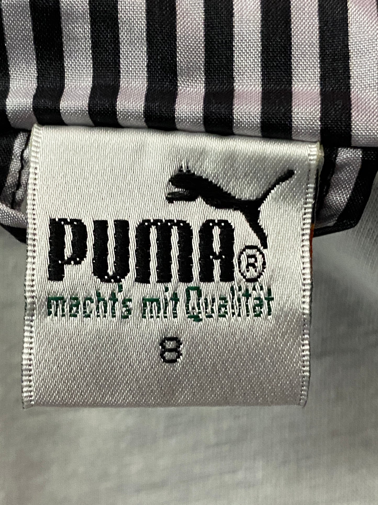 90s Puma Vintage Men's Windbreaker Jacket - Large Blue & Black Nylon