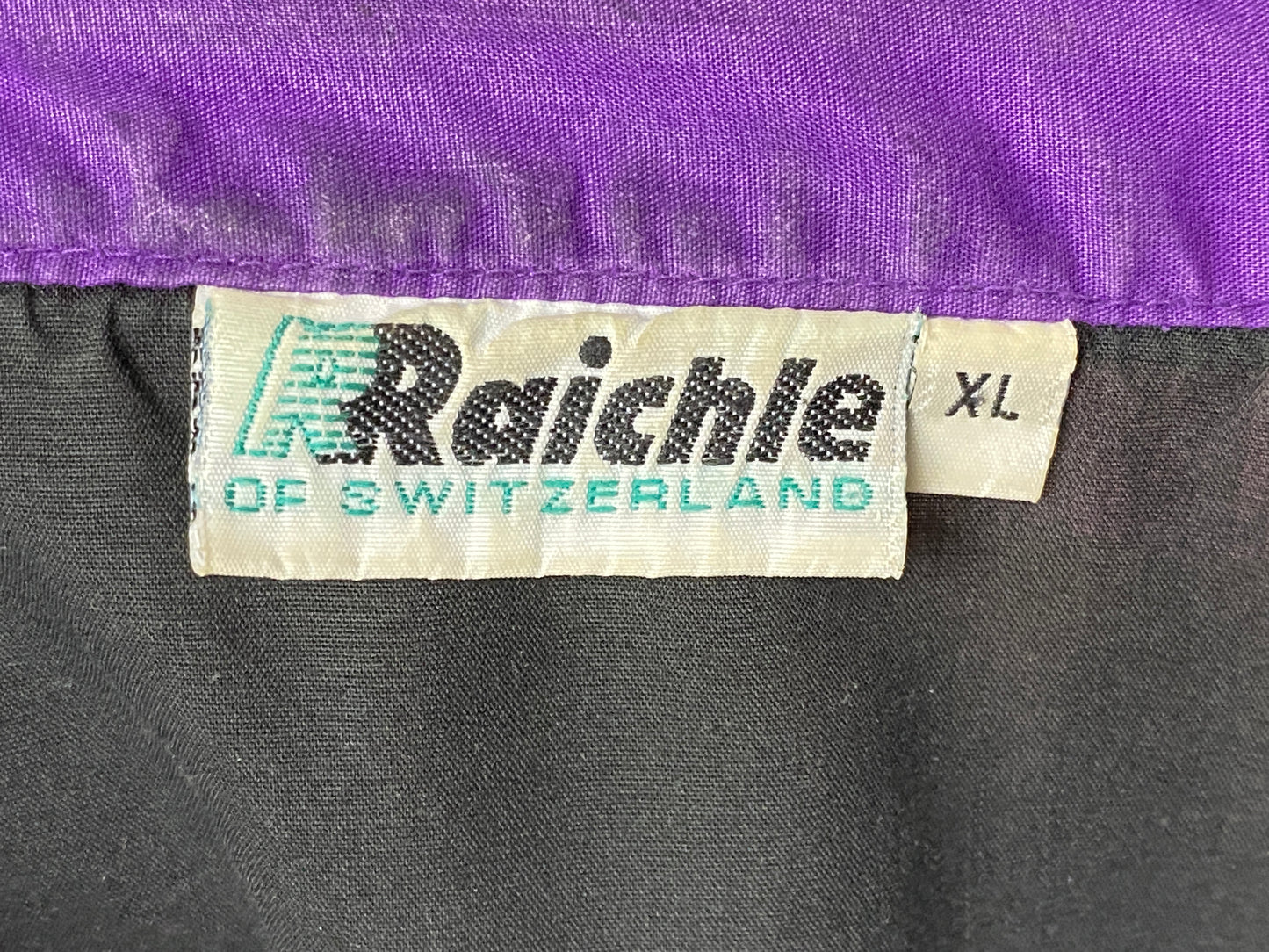 90s Raichle Vintage Men's Windbreaker Jacket - XL Black Polyester