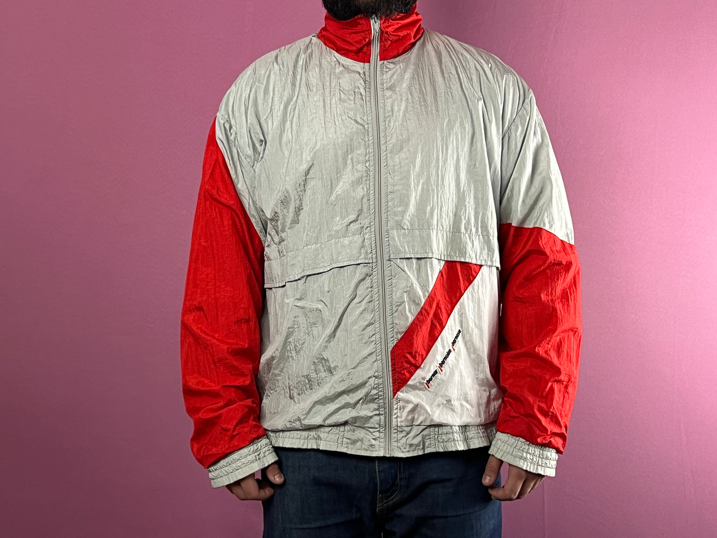 Vintage Men's Windbreaker Jacket - XL