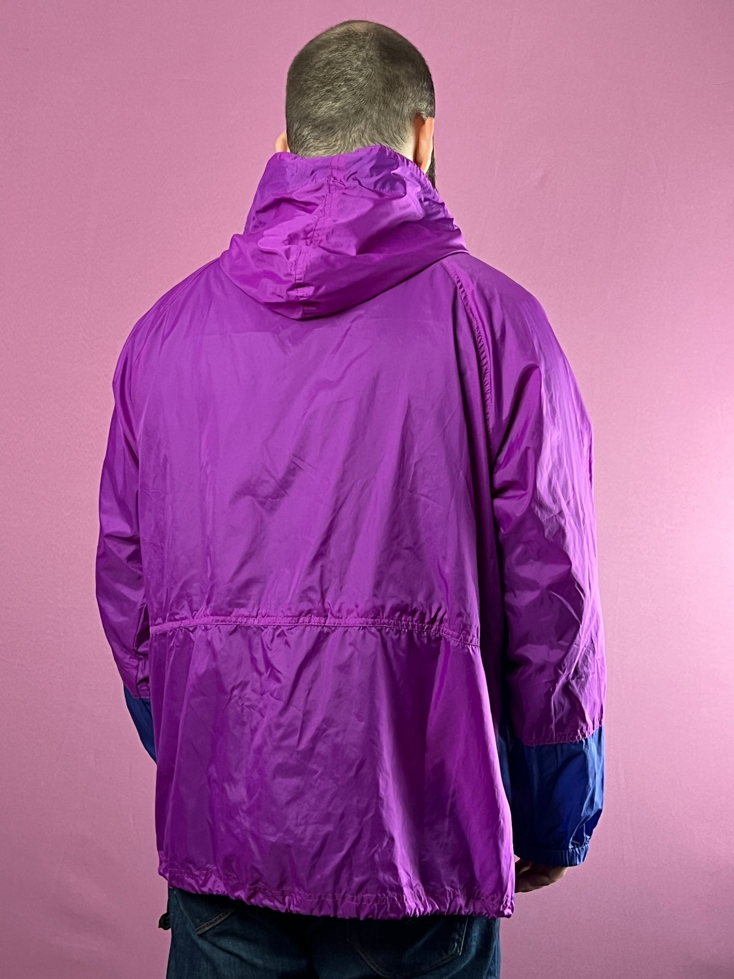 90s Canadian Rocky Vintage Men's Hooded Rain Jacket/Coat - L