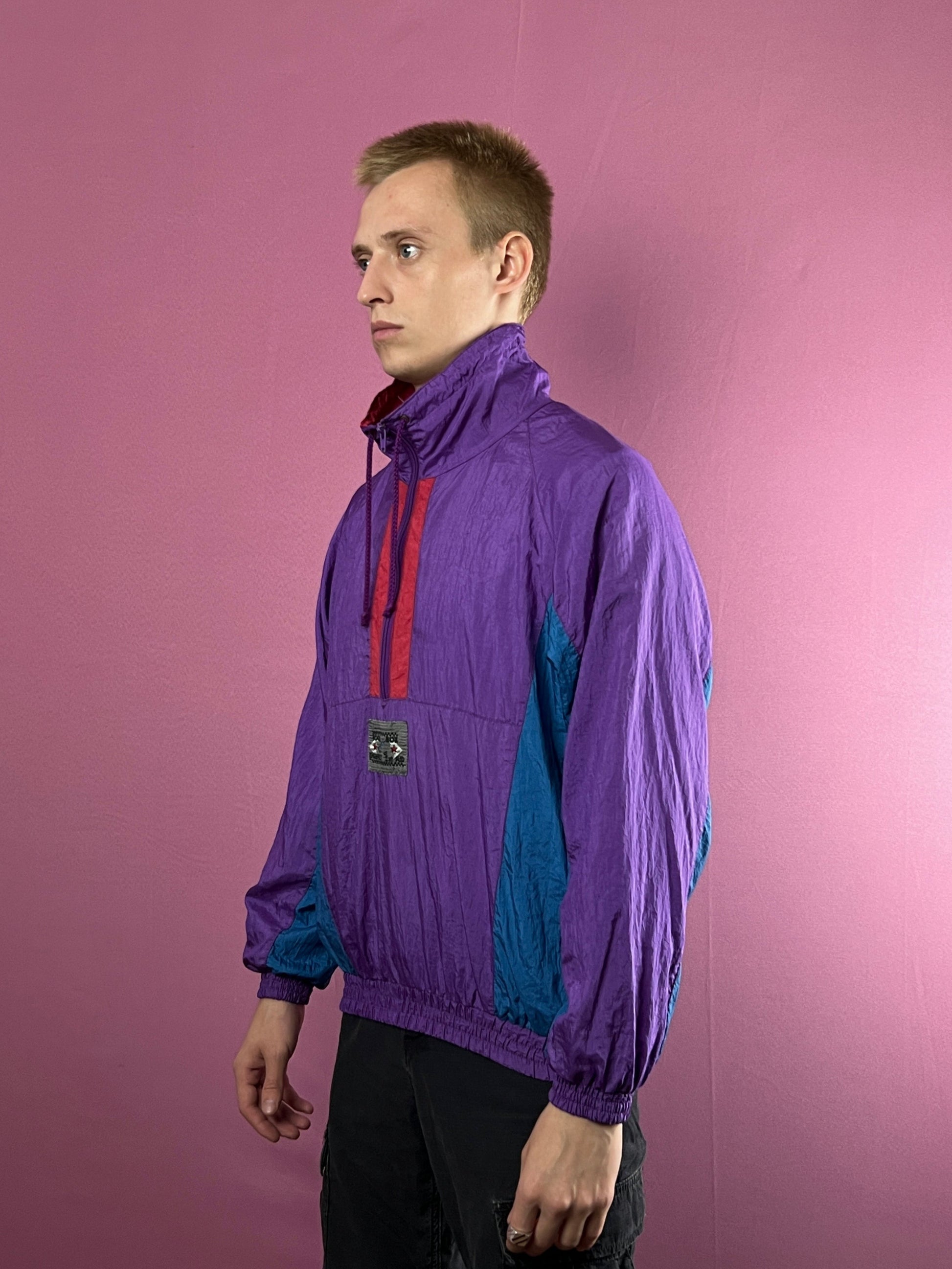 90s Vintage Men's 1/2 Windbreaker Jacket - M