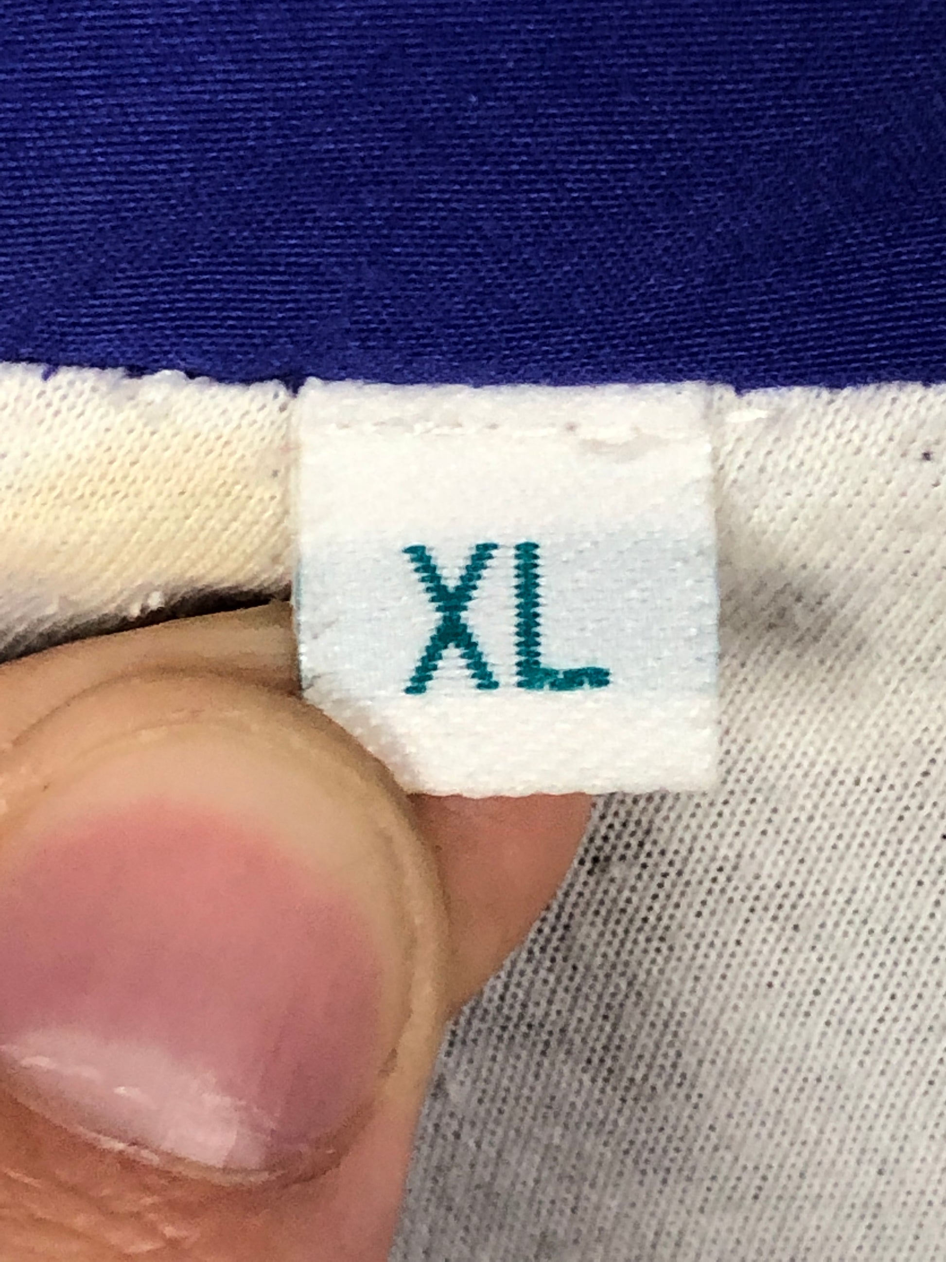 Fila Vintage Men's Windbreaker Jacket - XL Blue Polyester