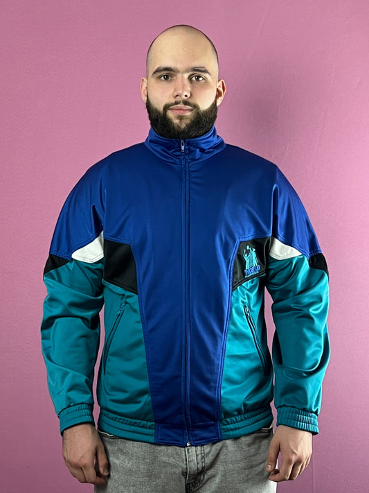 90s Sports League Vintage Men's Color Block Track Jacket - M