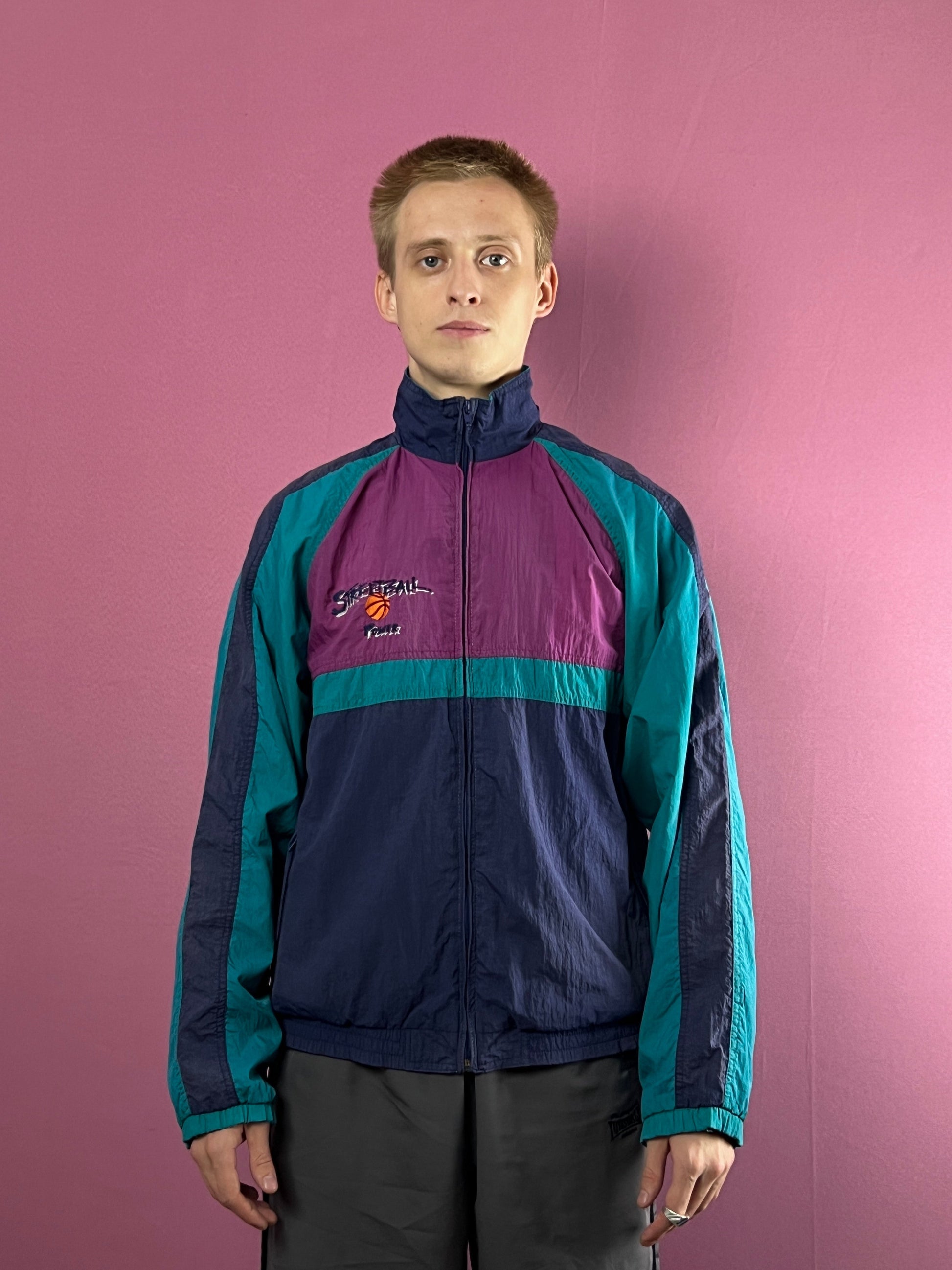 90s Playcrew Streetball Vintage Men's Windbreaker Jacket - M