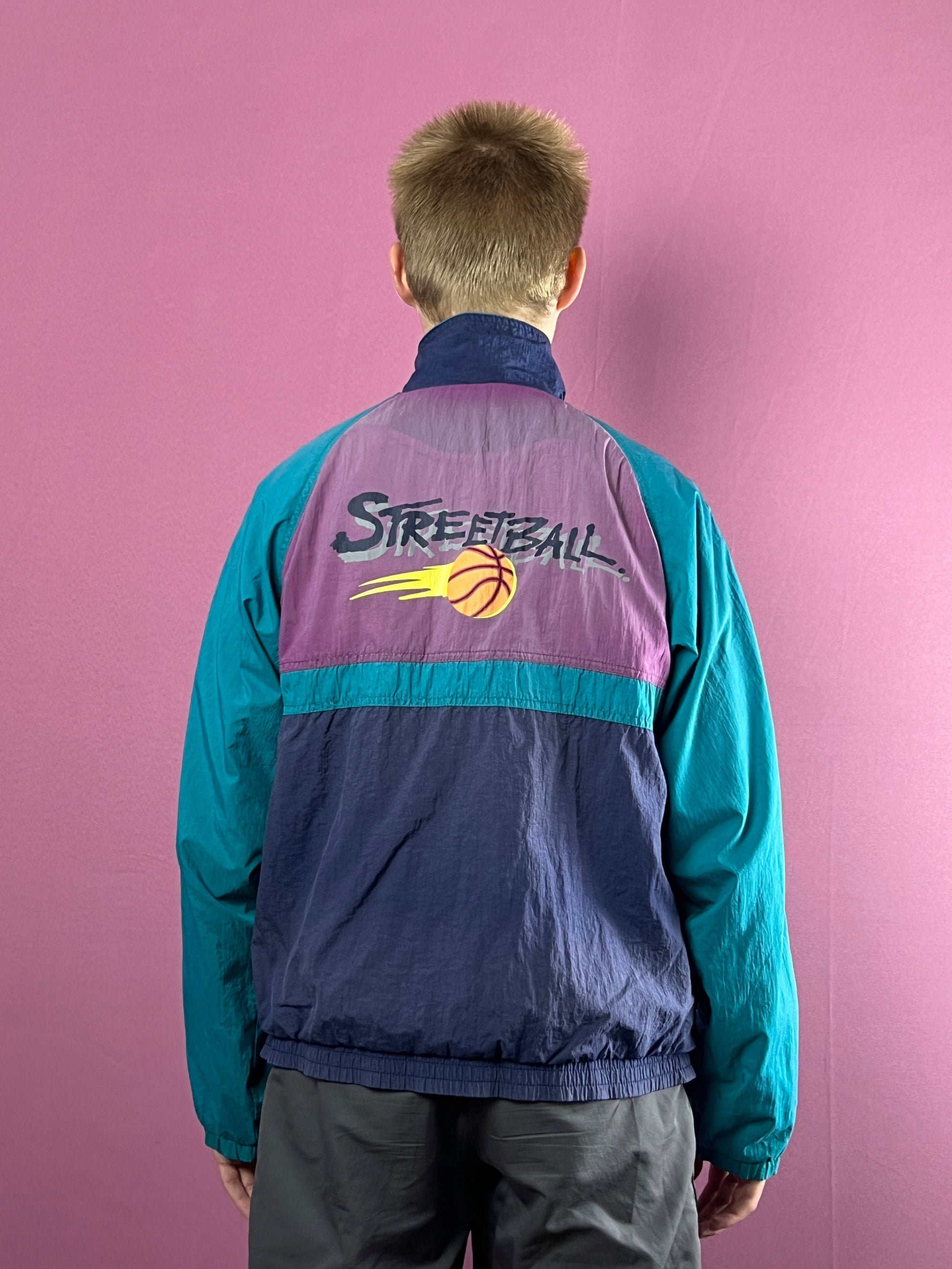 90s Playcrew Streetball Vintage Men's Windbreaker Jacket - M