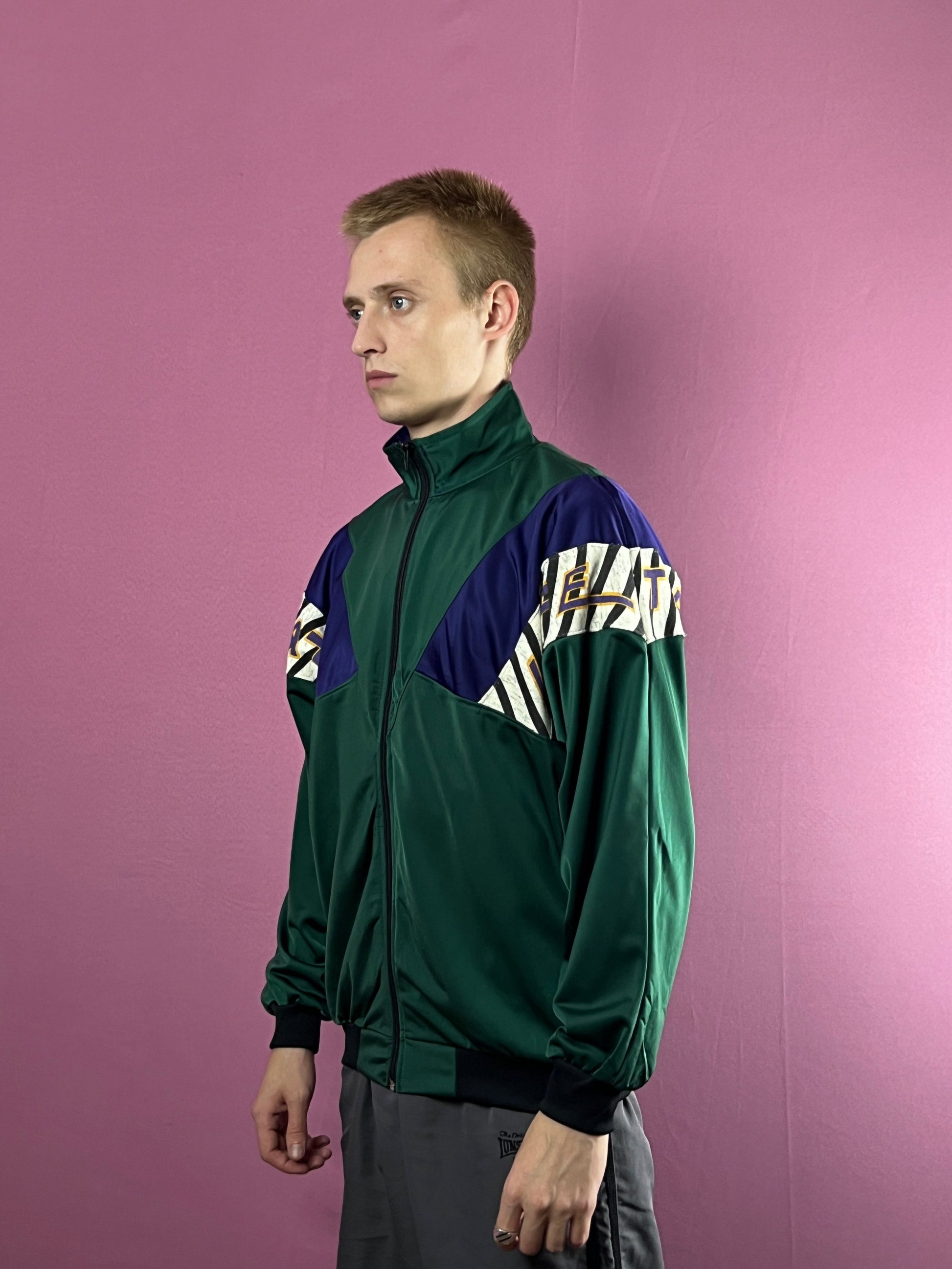 90s Vintage Men's Track Jacket - L