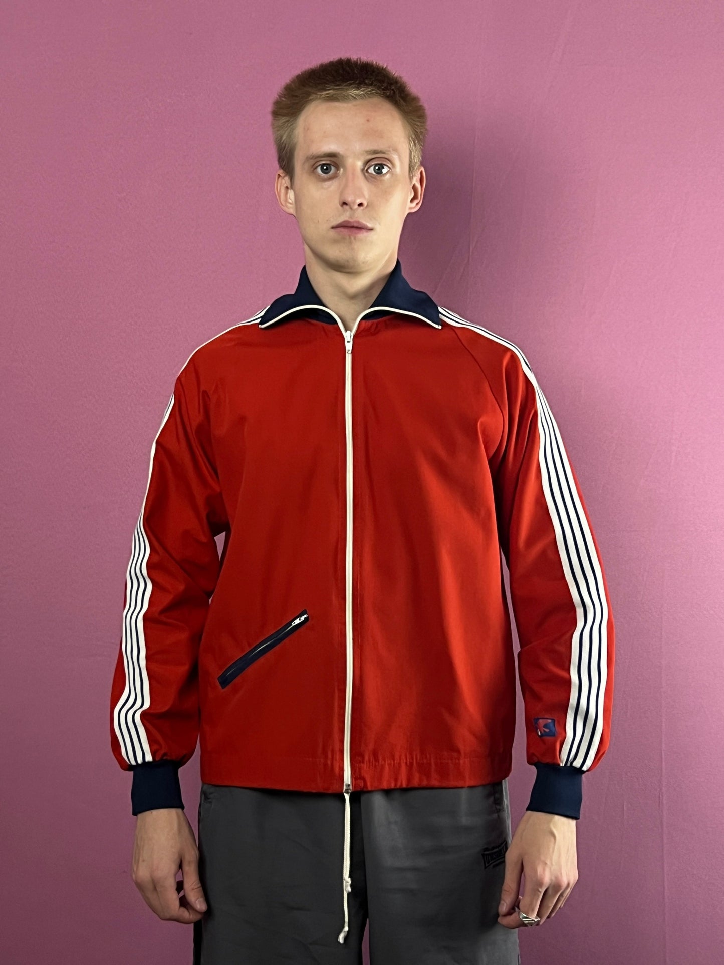 70s/80s Made by Falke Vintage Men's Made in Denmark Track Jacket - S