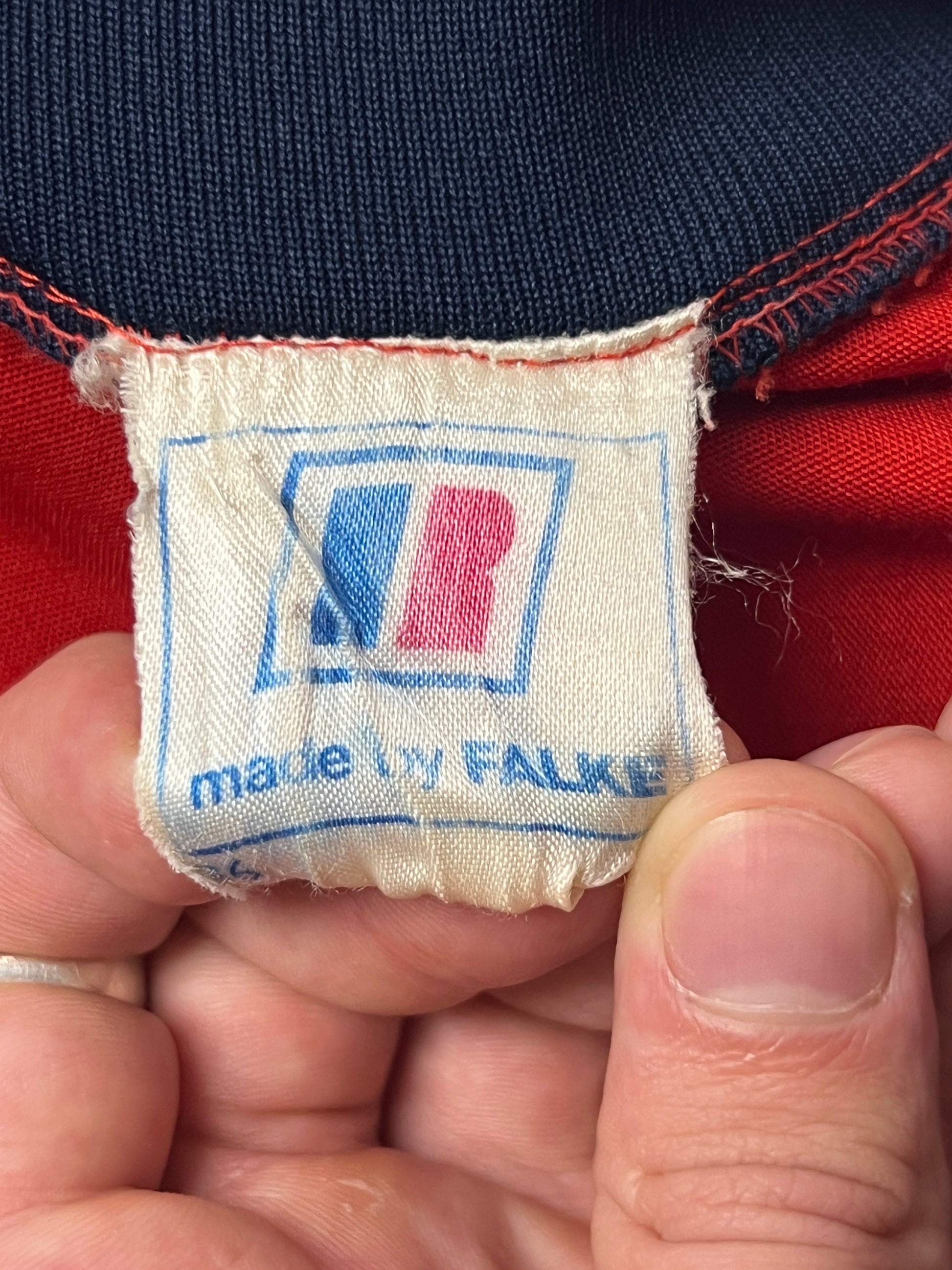 70s/80s Made by Falke Vintage Men's Made in Denmark Track Jacket - S