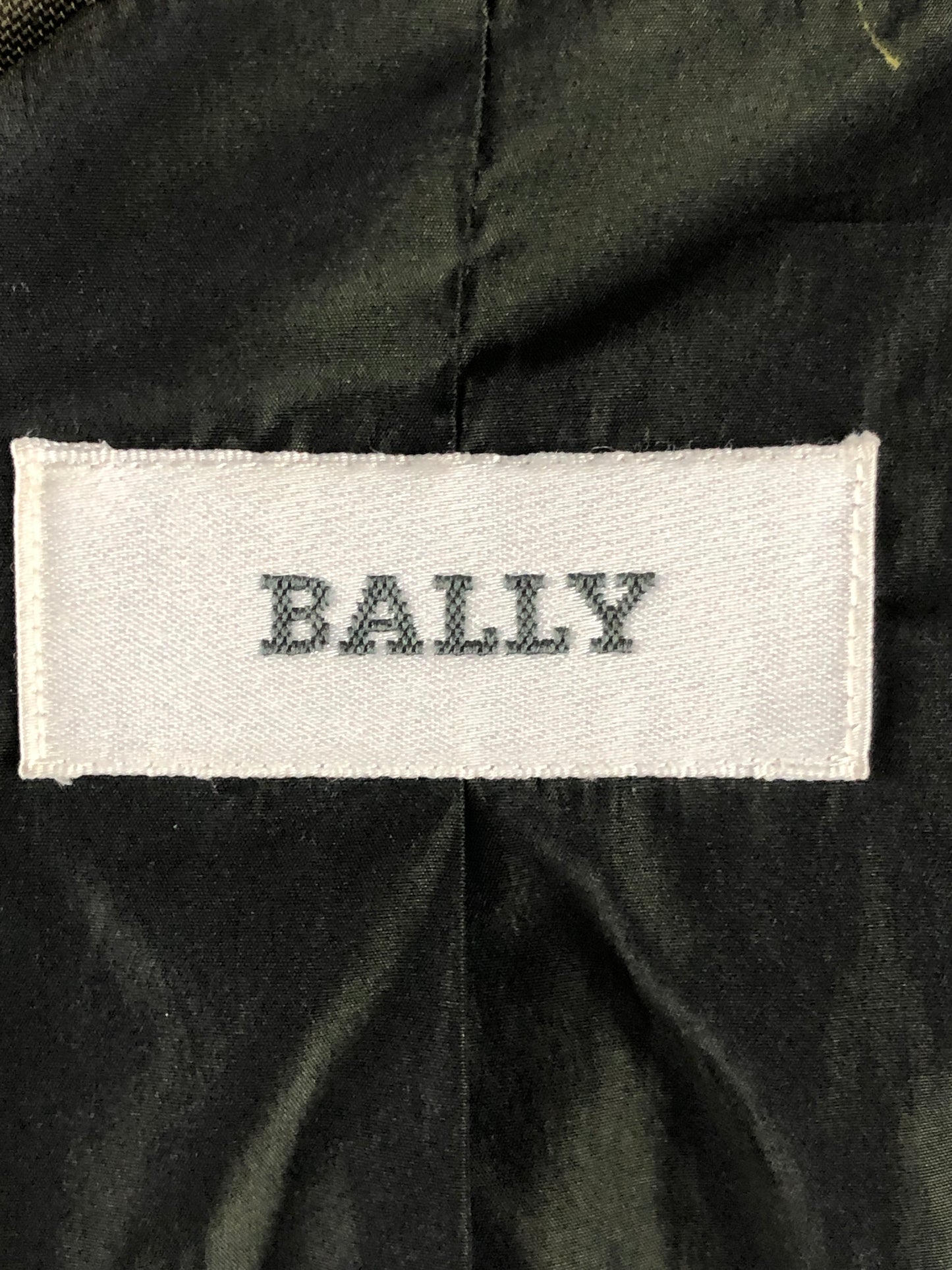 Bally Vintage Women's Long Jacket - Large Green Nylon