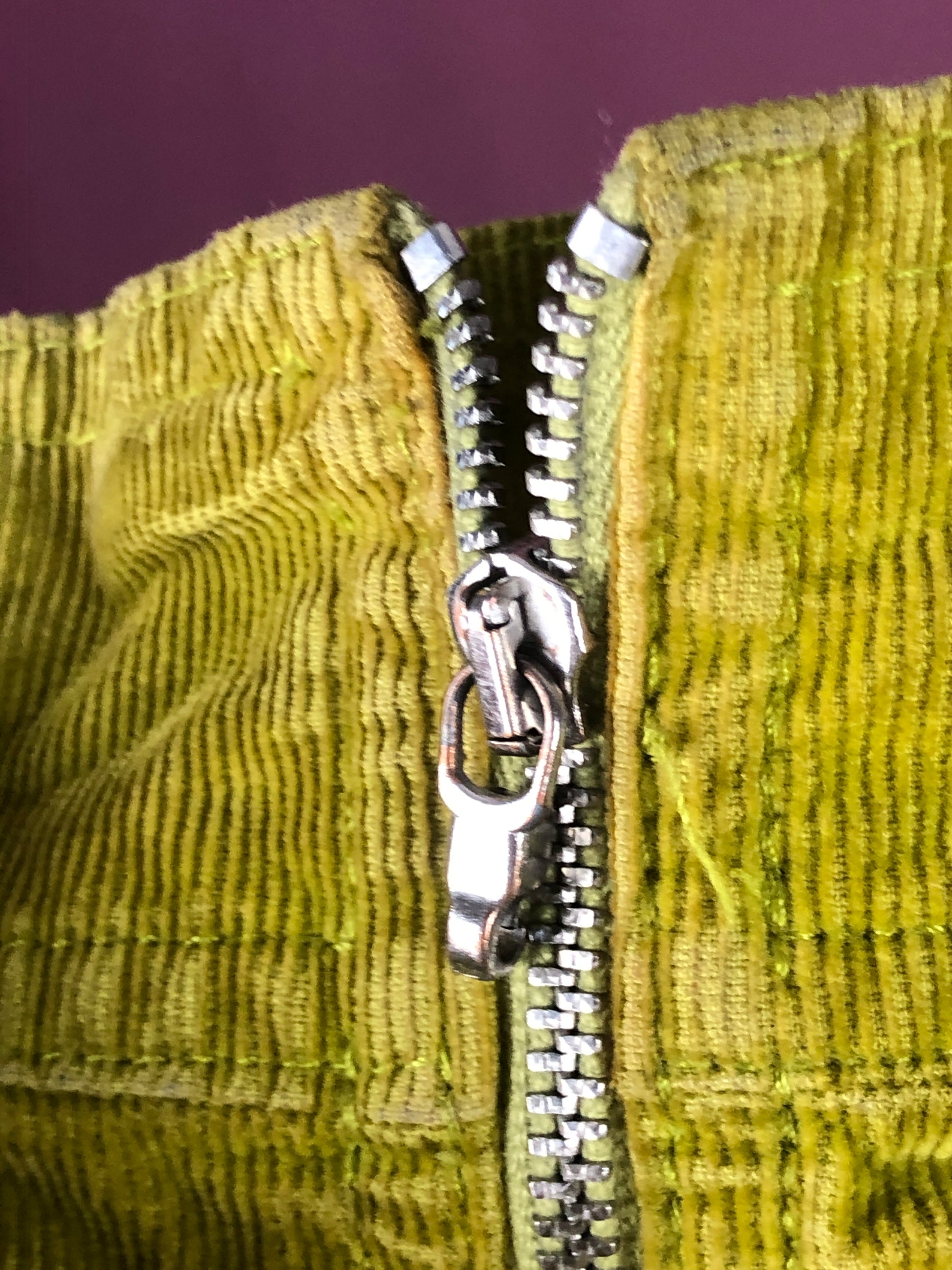 Versace Jeans Couture Vintage Women's Corduroy Jacket - Small Green Cotton