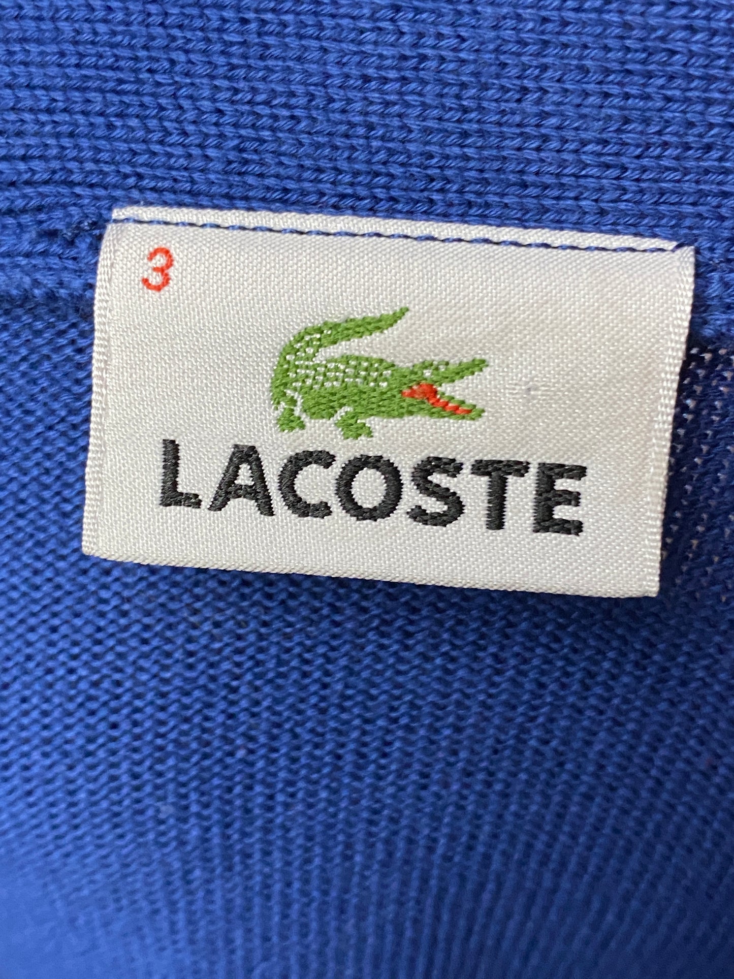 Lacoste Vintage Men's Cardigan - XS Blue Cotton