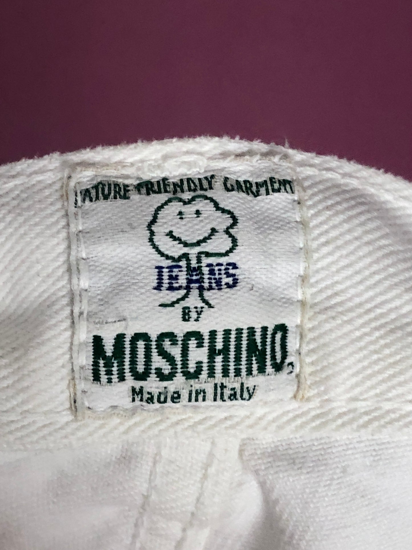 90s Moschino Vintage Women's Jeans - M White Cotton