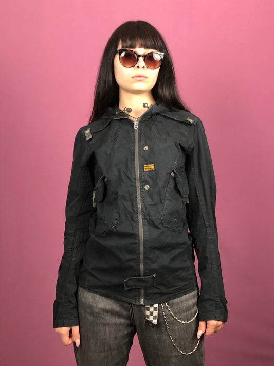 G-Star Vintage Women's Multi-Pocket Jacket - Medium Black Cotton