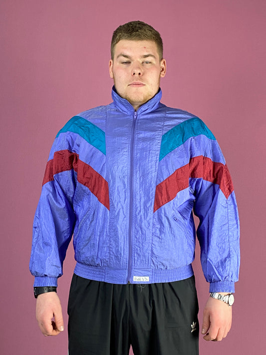 90s Flagship Vintage Men's Windbreaker Jacket - Medium Purple Polyami