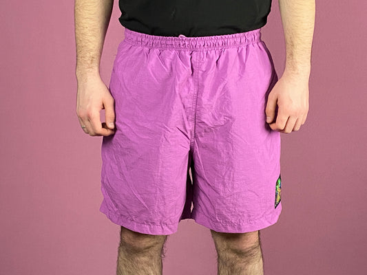 90s Arena Vintage Men's Track Shorts - XL Pink Nylon