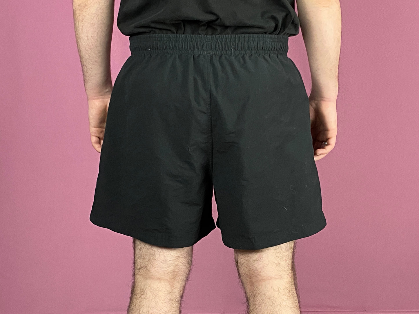 90s Adidas Vintage Men's Track Shorts - 36 Black Polyester