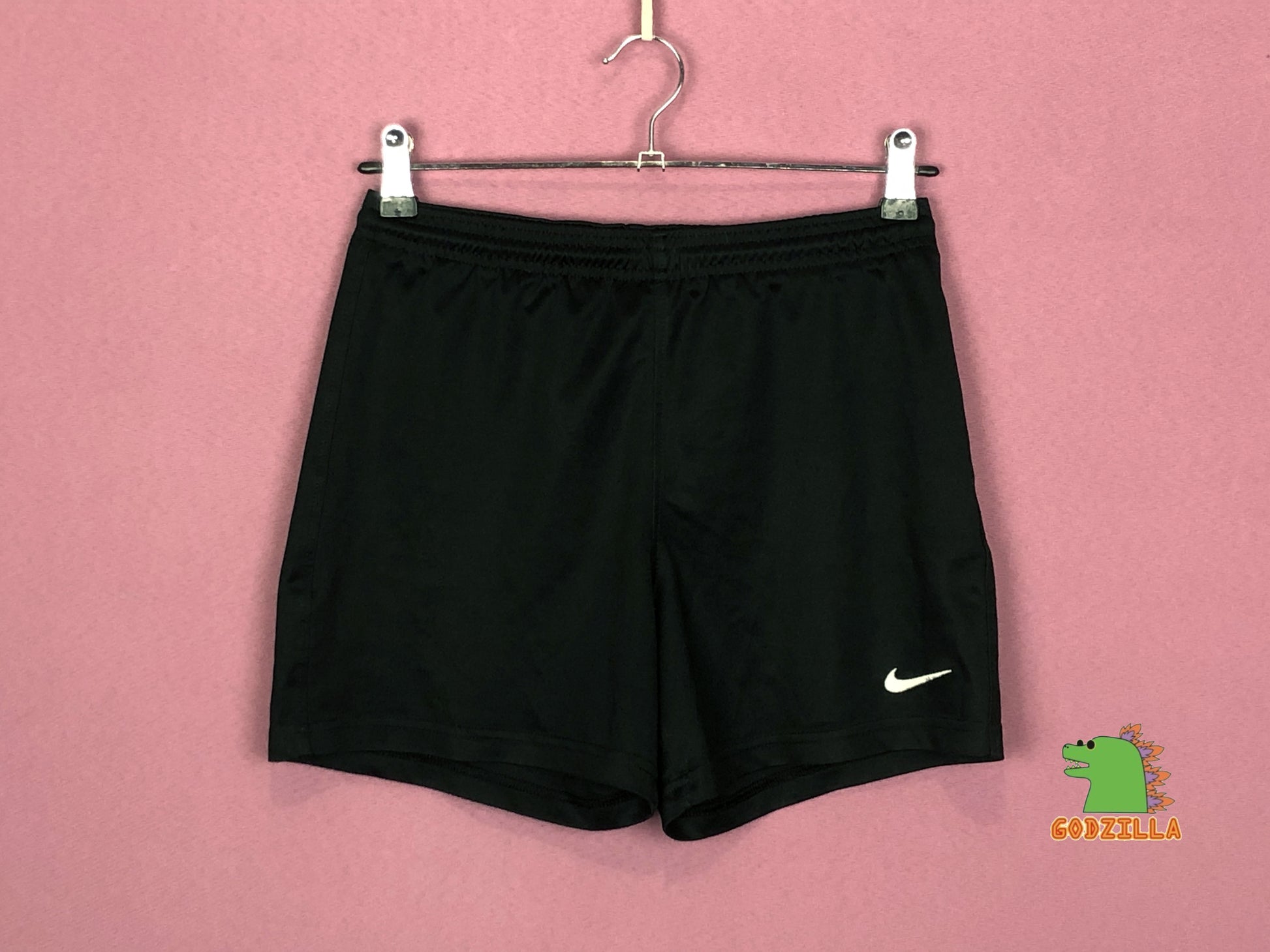 Nike Vintage Kids Track Shorts - 10-12Y Black Polyester