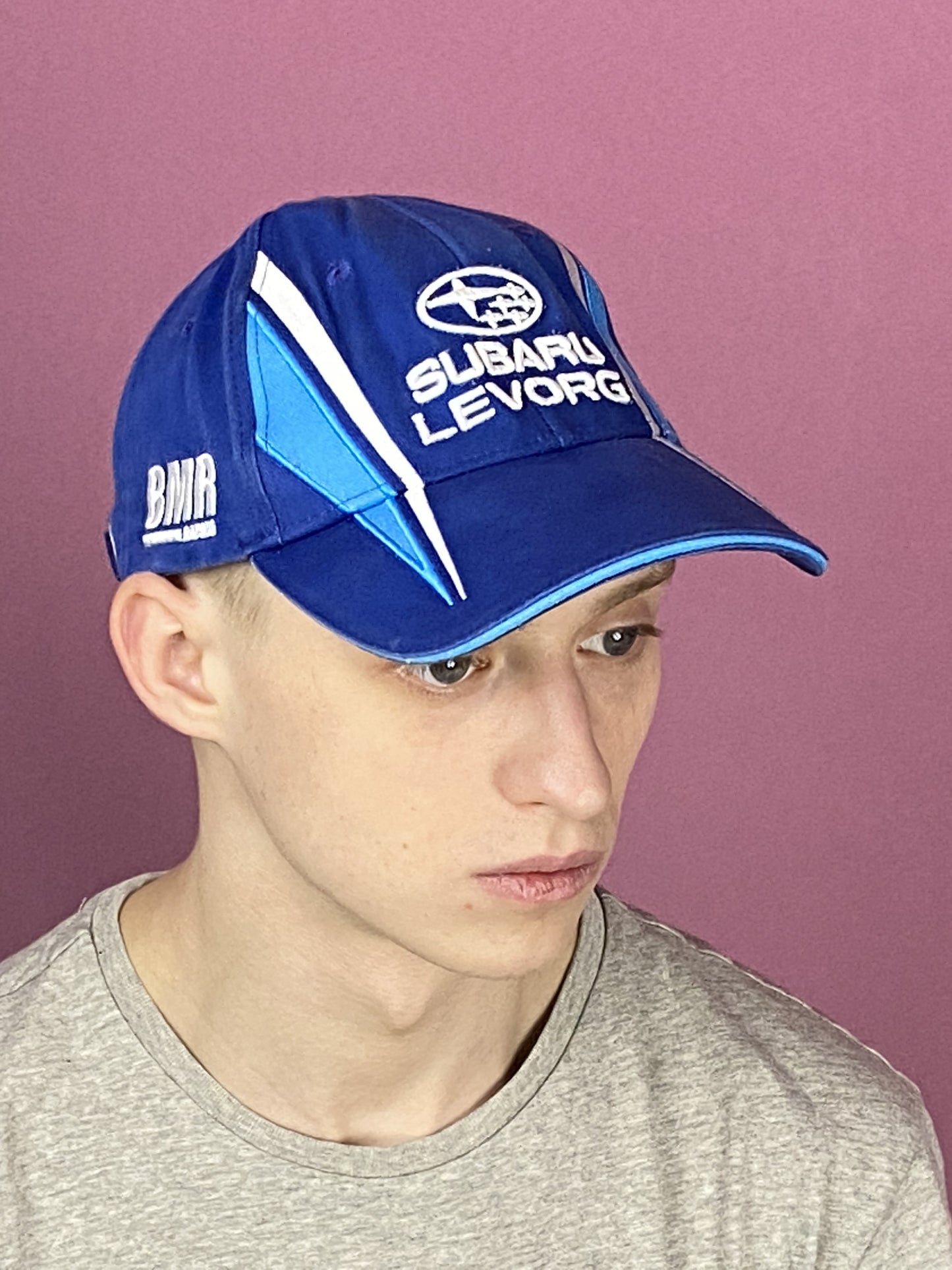 Subaru Levorg Vintage Racing Cap - Blue Cotton