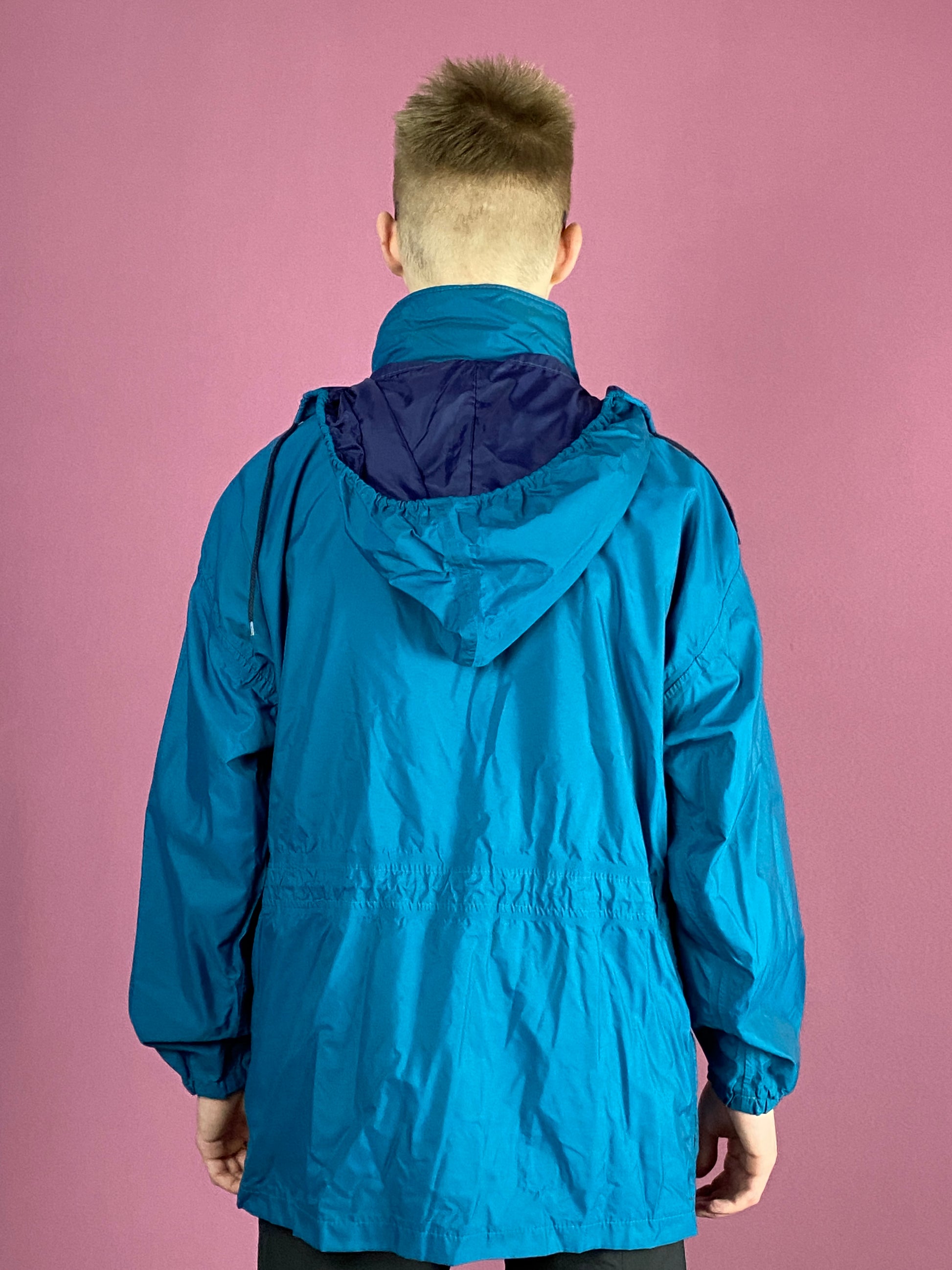 90s Aqua Guard Vintage Men's Rain Jacket - Small Green Nylon