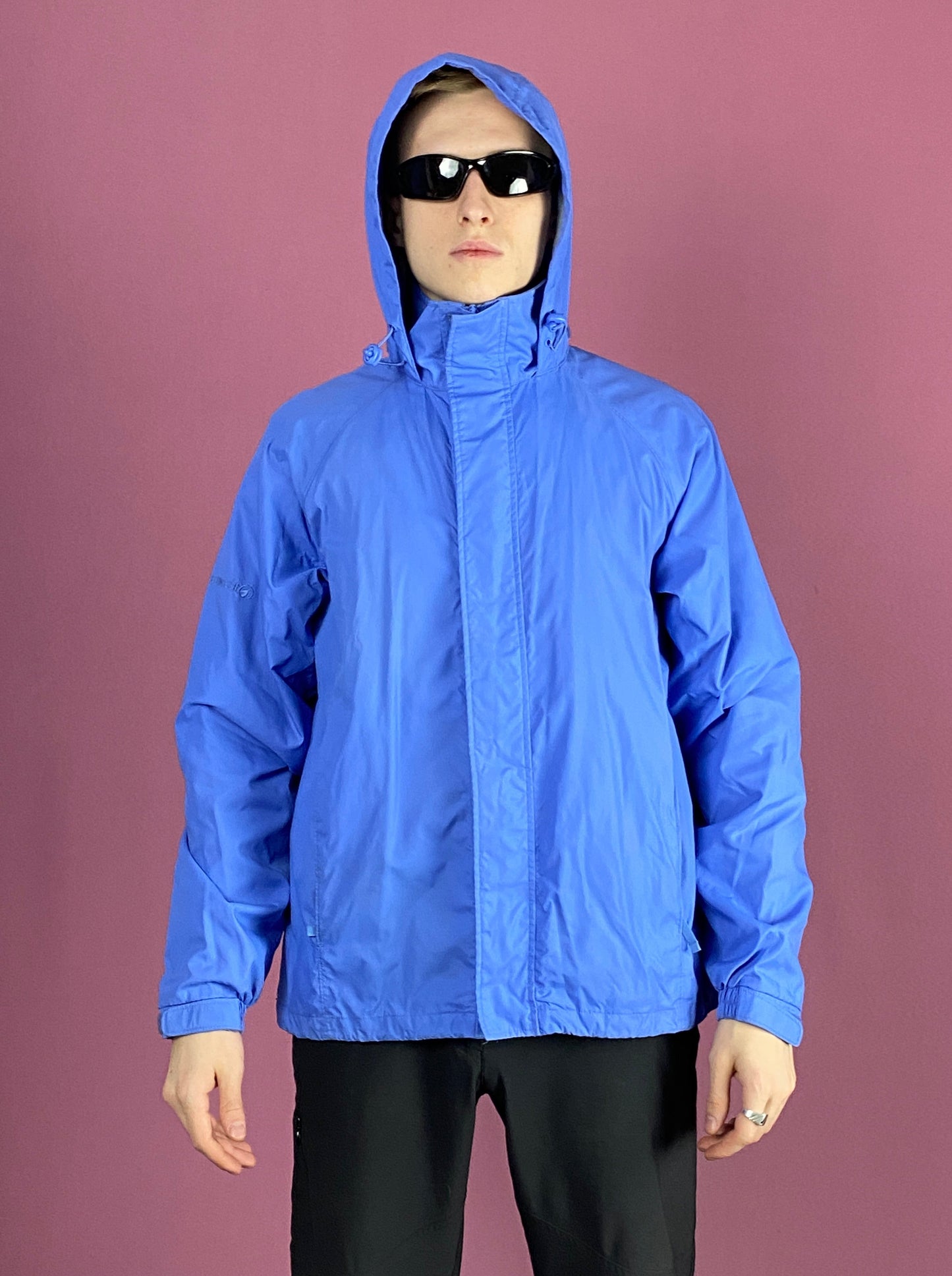 Peter Storm Vintage Men's Waterproof Jacket - Medium Blue Nylon