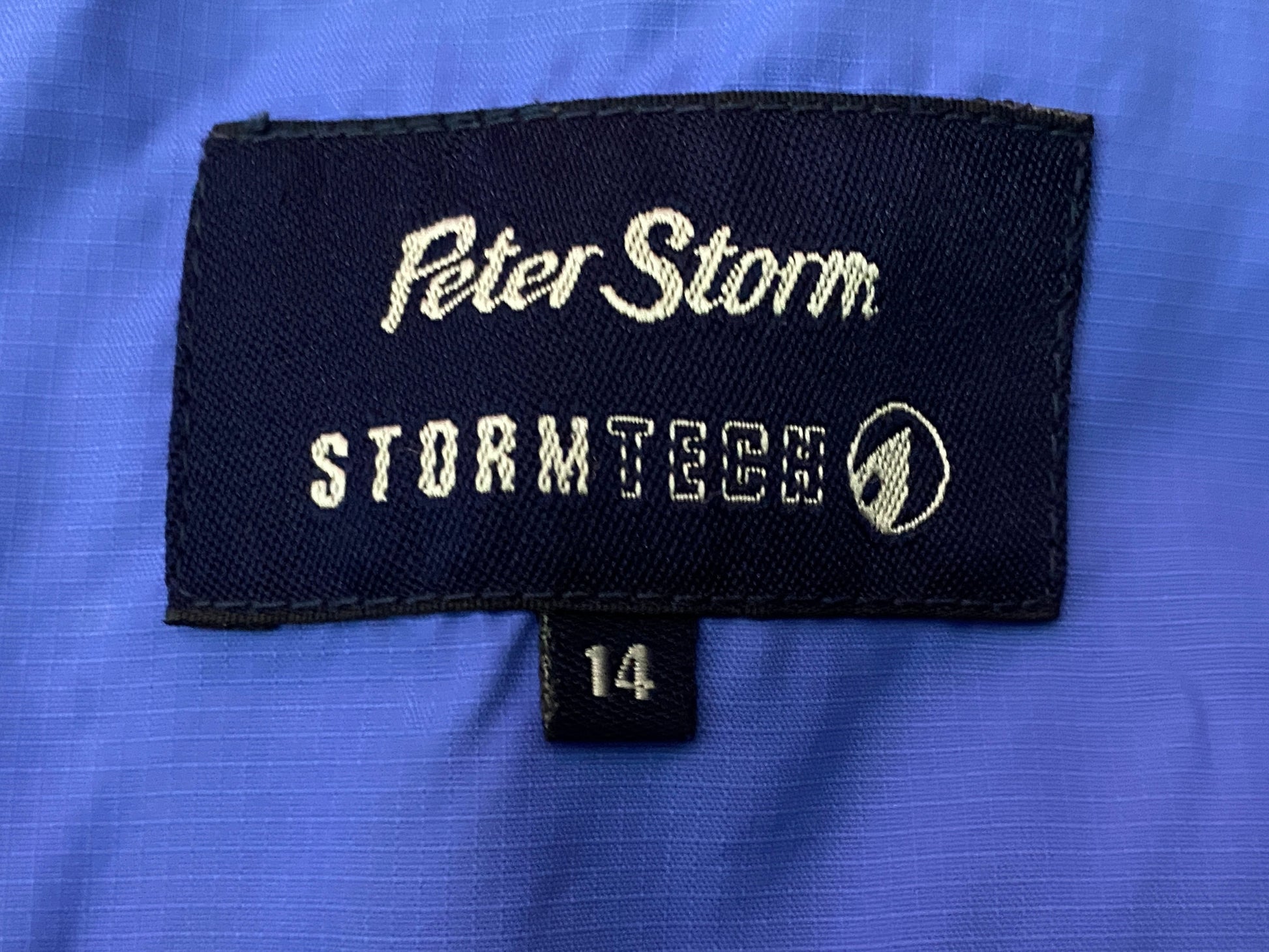 Peter Storm Vintage Men's Waterproof Jacket - Medium Blue Nylon