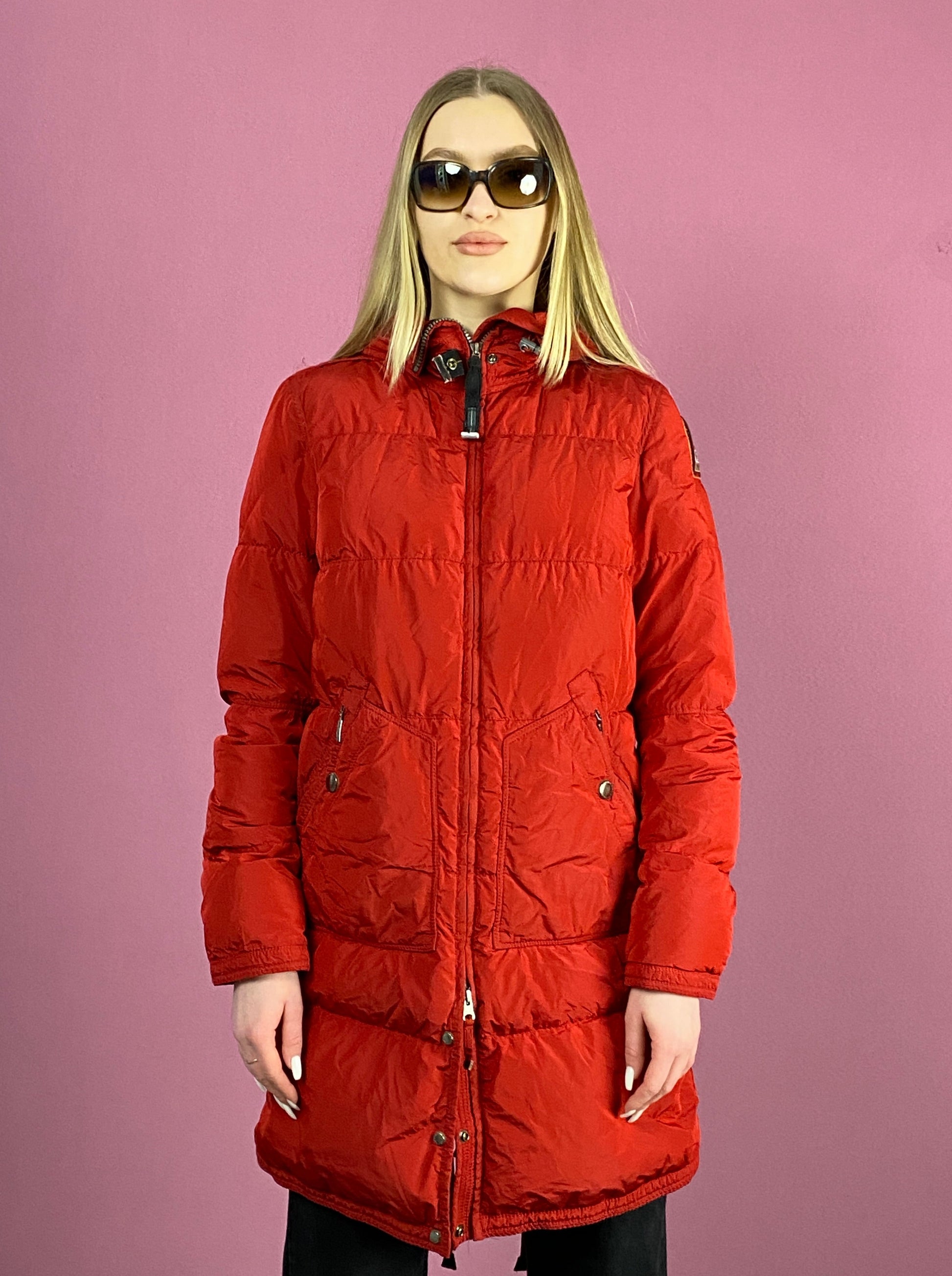 Parajumpers Vintage Women's Puffer Jacket - Medium Red Polyester