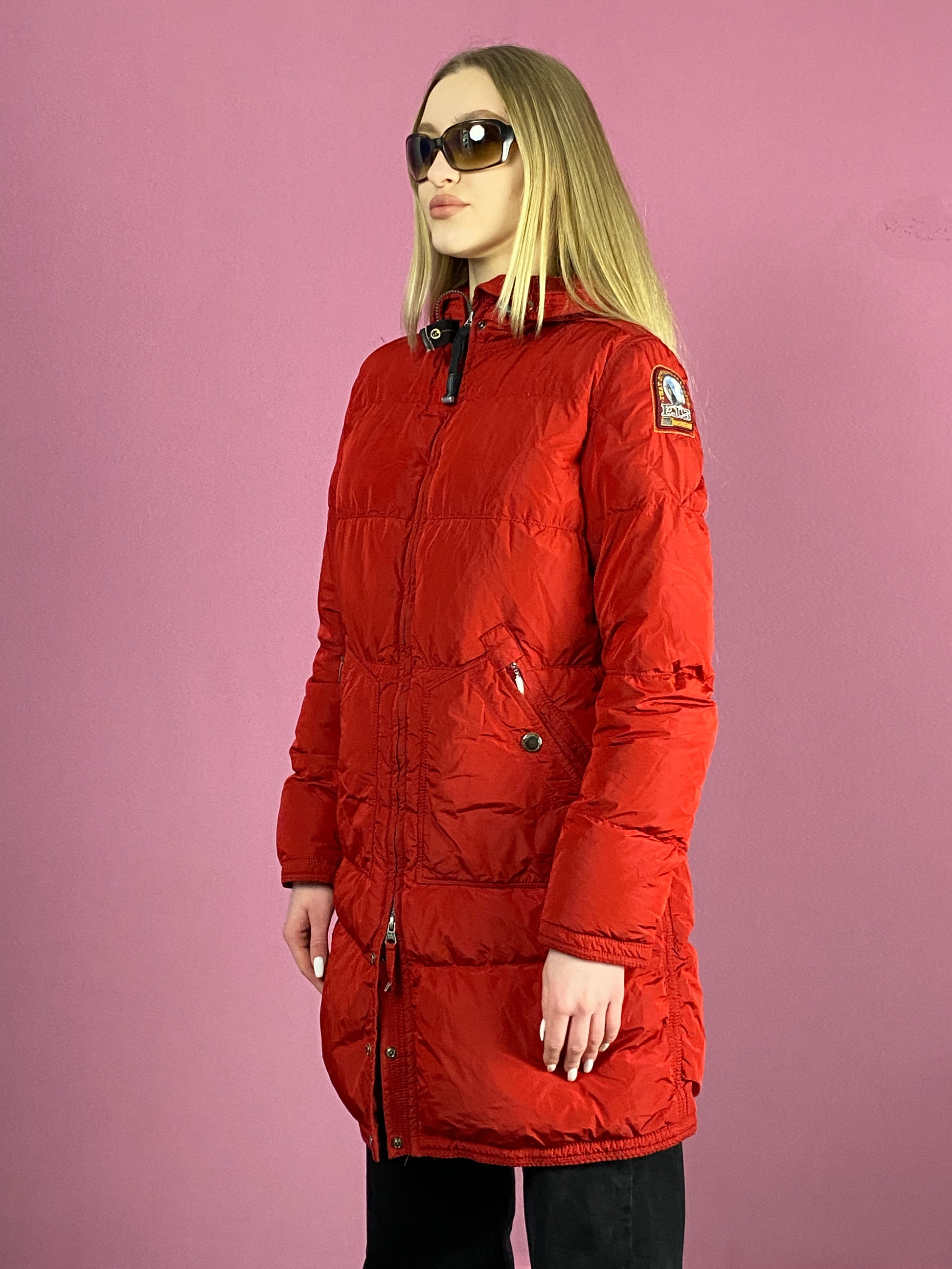 Parajumpers Vintage Women's Puffer Jacket - Medium Red Polyester