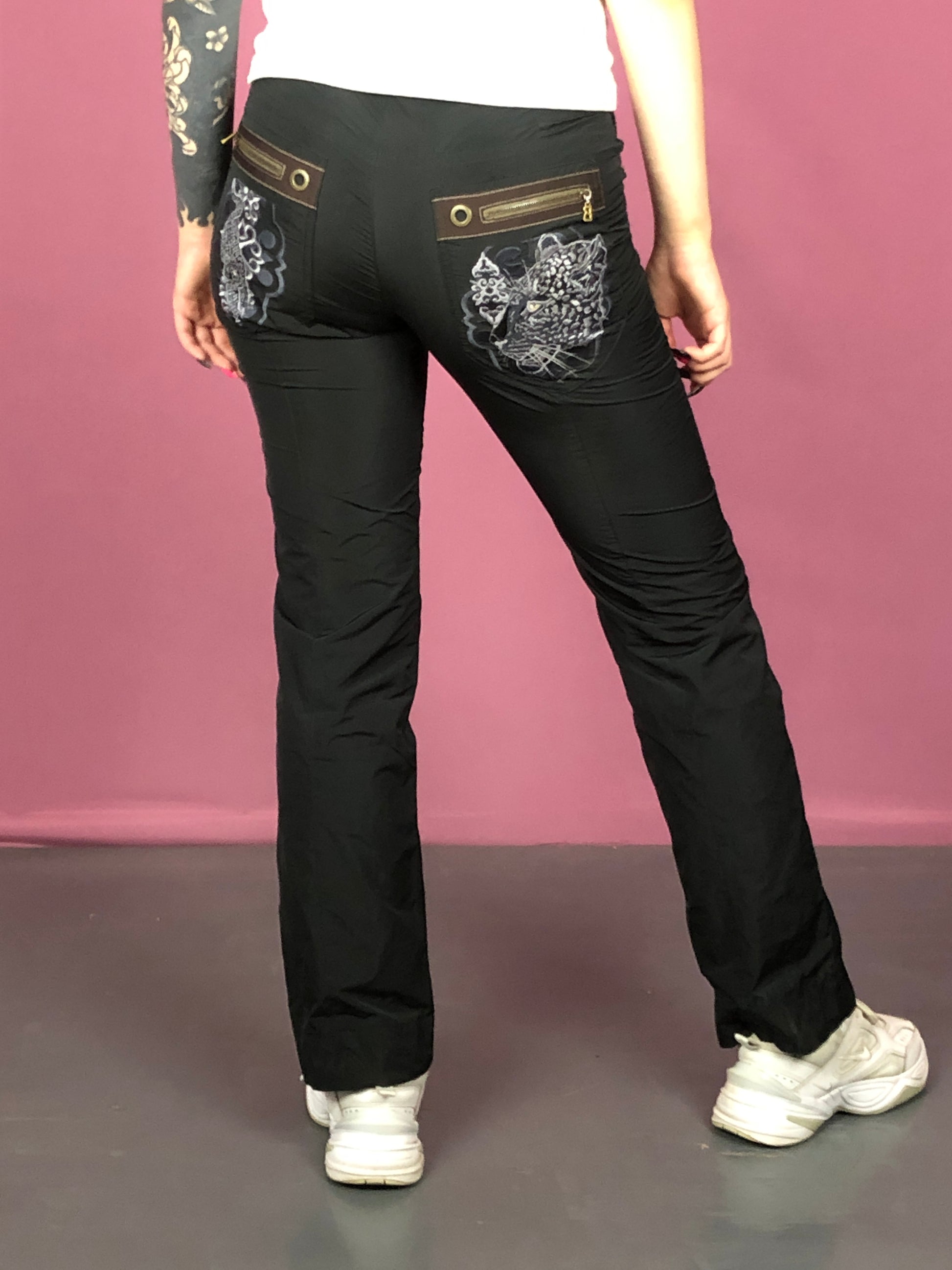 Sonia Bogner Vintage Women's Pants - S Black Polyester