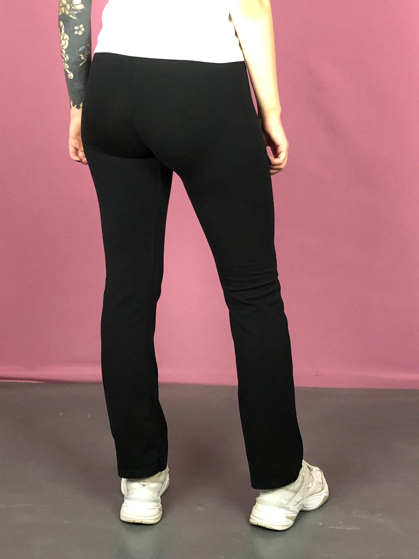 90s Nike Vintage Women's Leggings - XL Black Polyester Blend