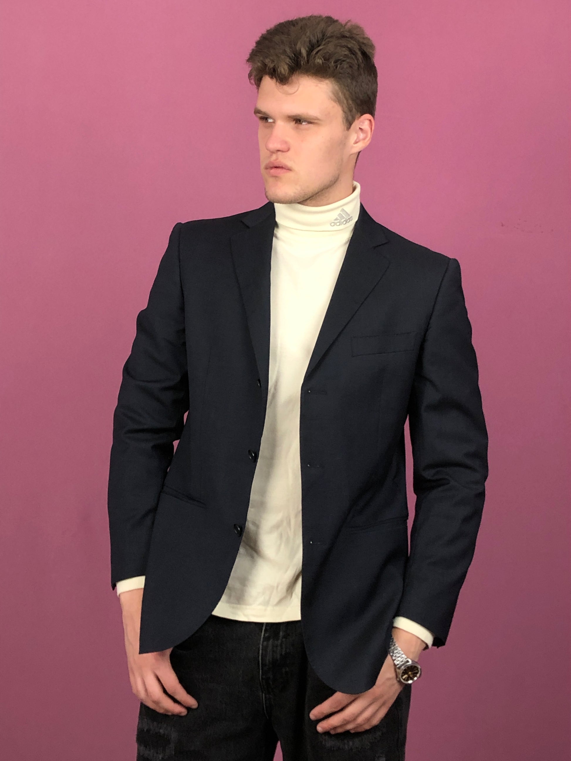 Burberry Vintage Men’s Suit Blazer - Medium Black Wool
