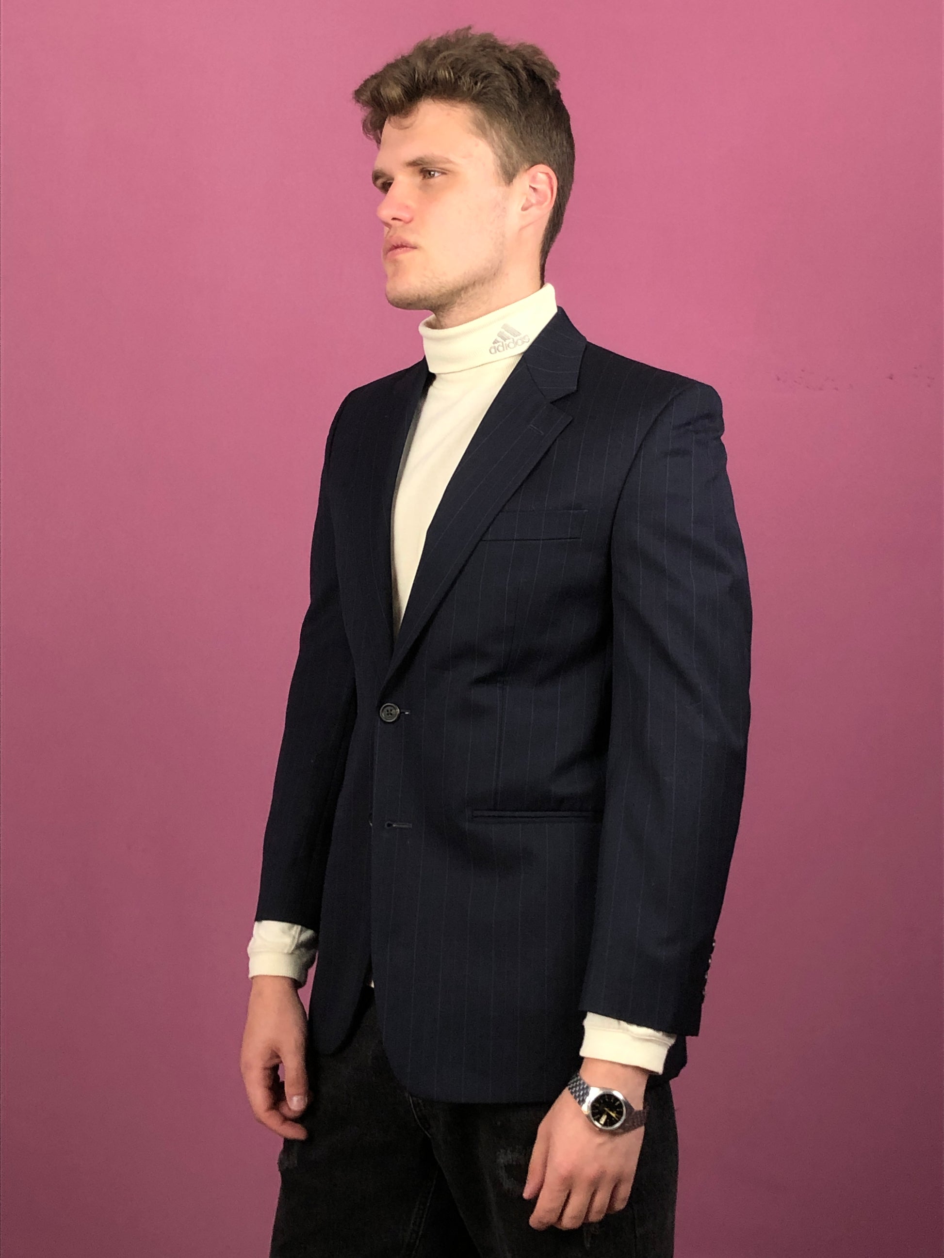 Ralph Lauren Vintage Men's Suit Blazer - Medium Black Wool