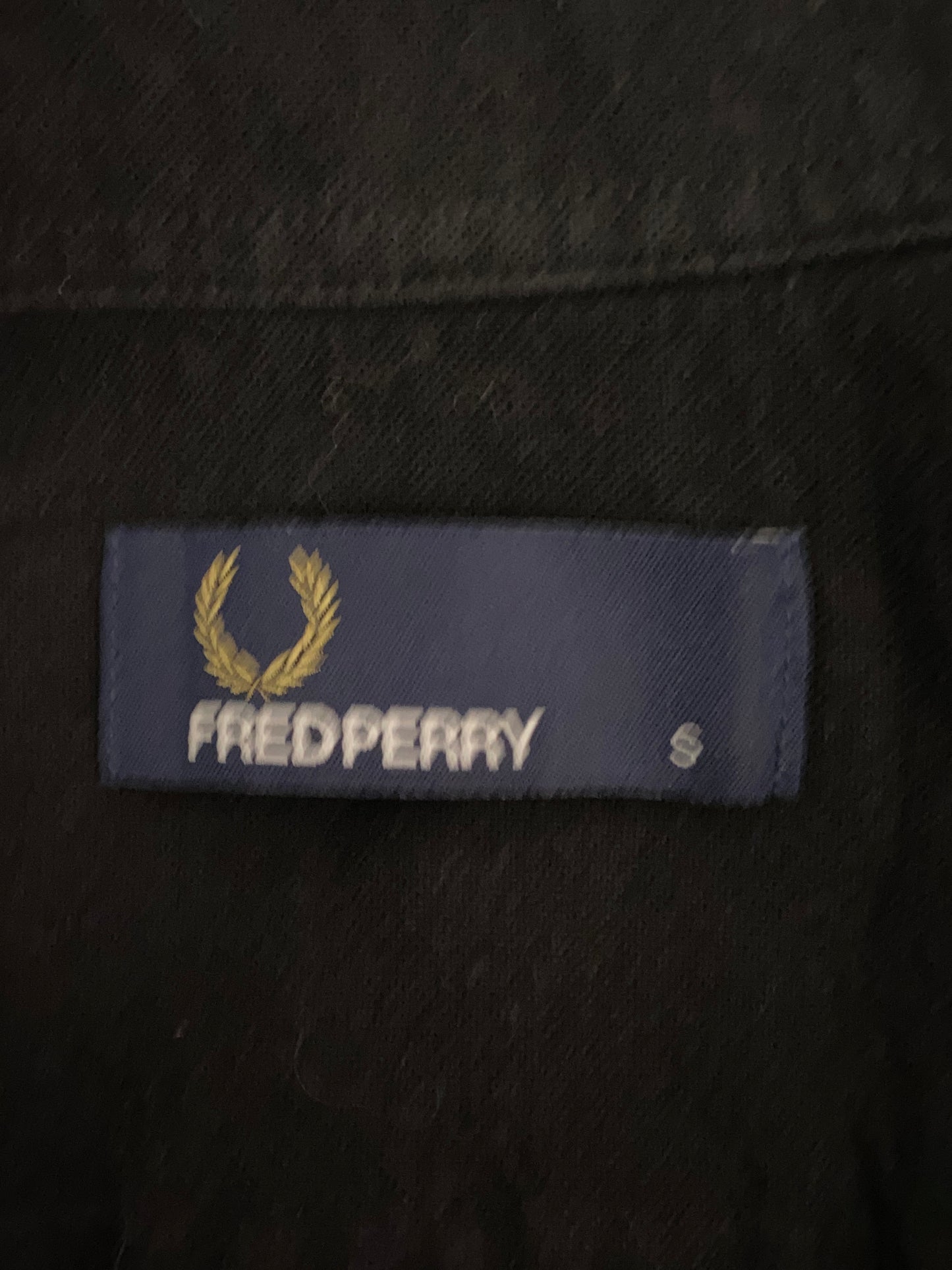 Fred Perry Vintage Men's Shirt - S Black Cotton