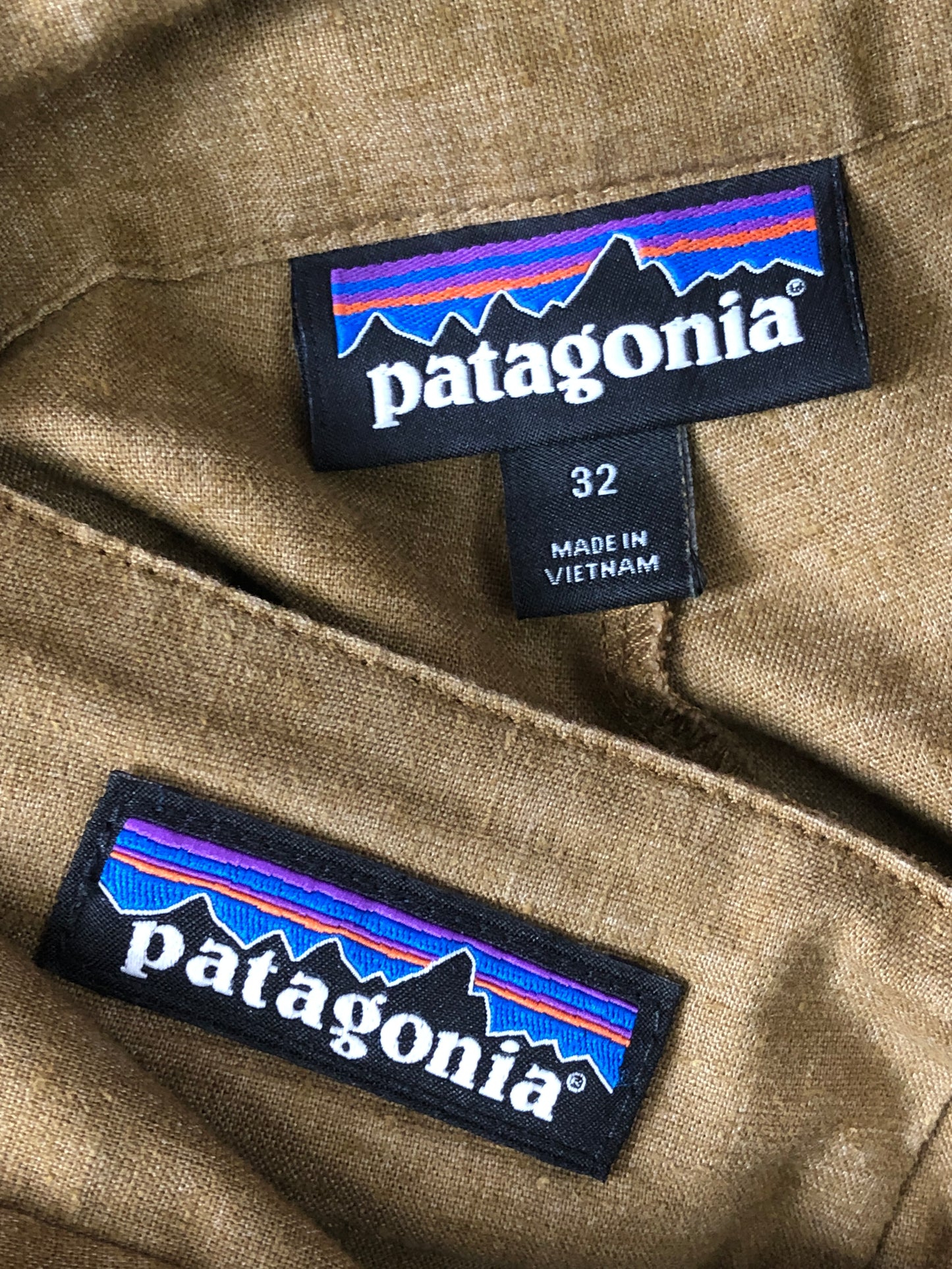 Patagonia Worn Wear Vintage Men's Gritstone Rock Pants - 32 Brown Cotton Blend