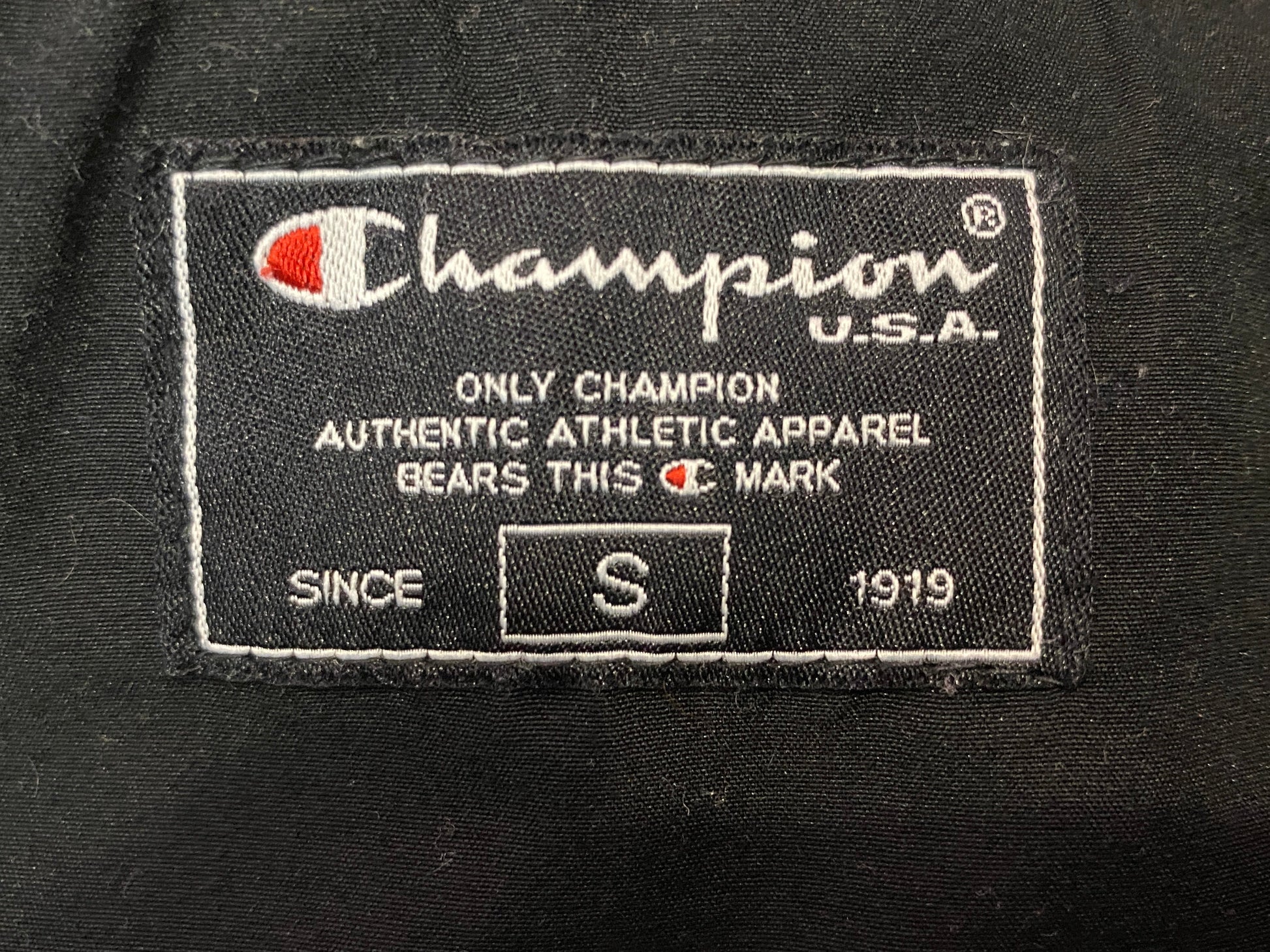 Champion Vintage Men's Track Jacket - Small Beige Polyeter