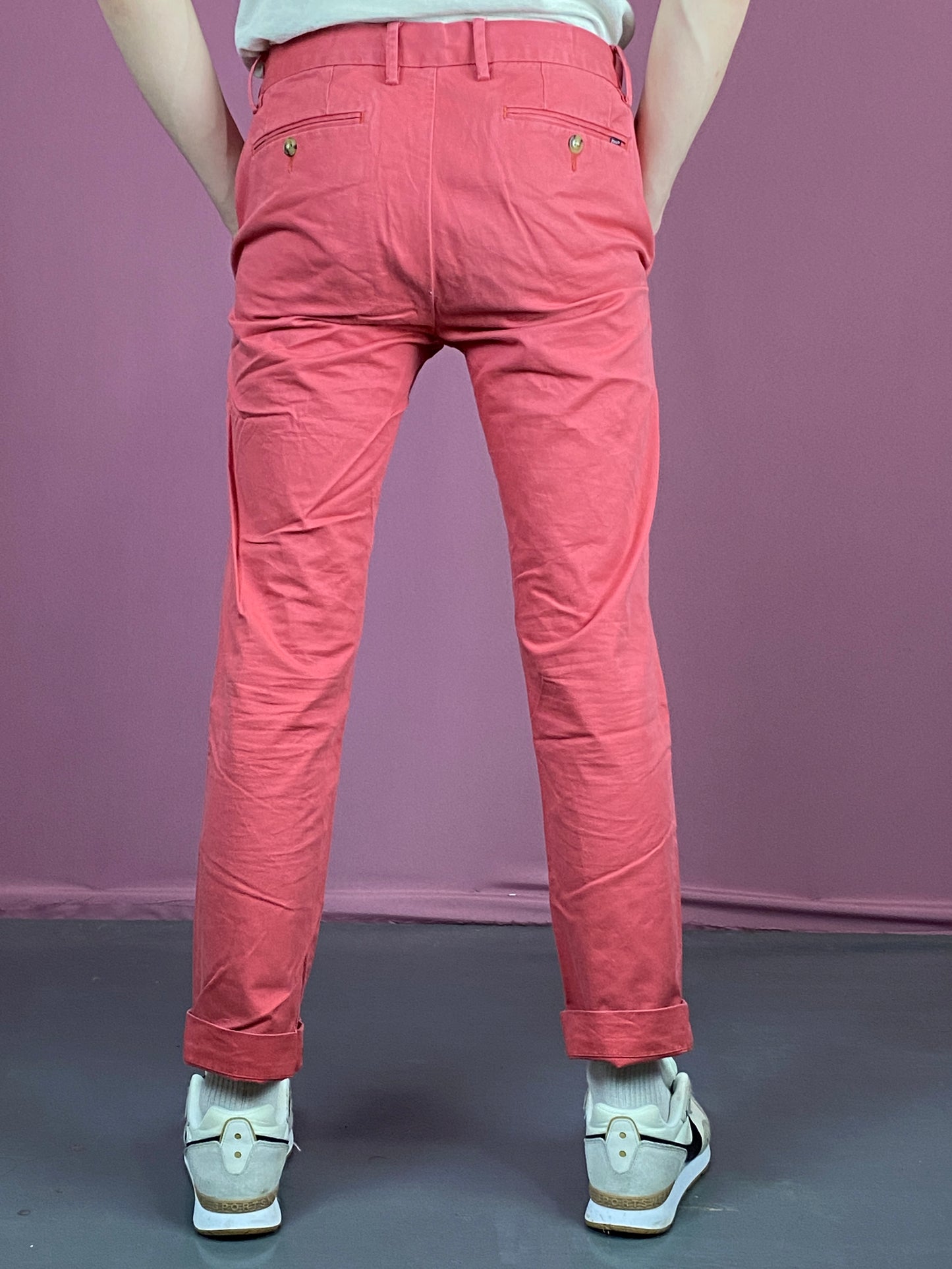 Polo Ralph Lauren Vintage Men's Chino Pants - 32 Pink Cotton Blend