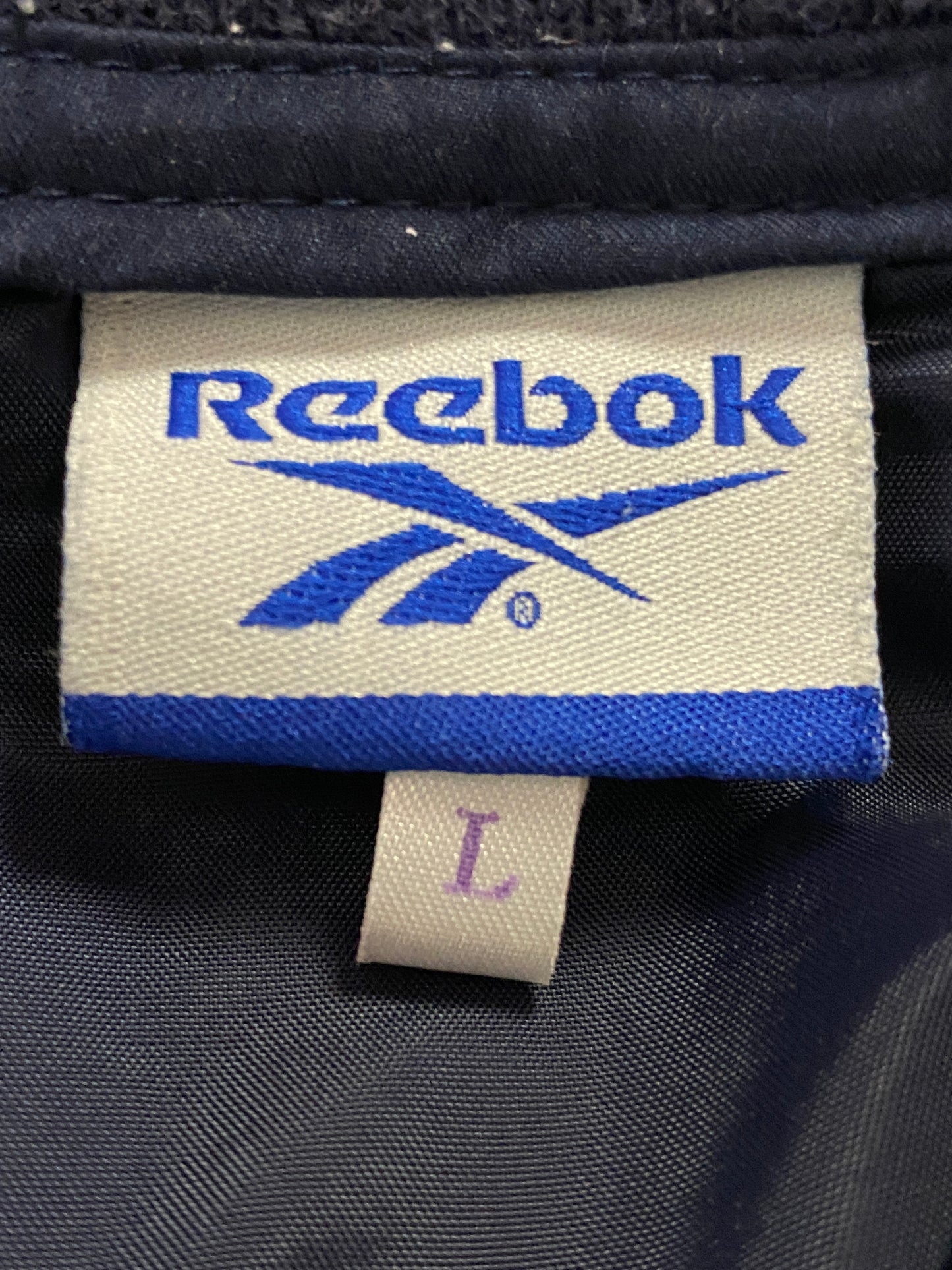 Reebok Vintage Men's Vest Pullover - L Navy Blue Polyester