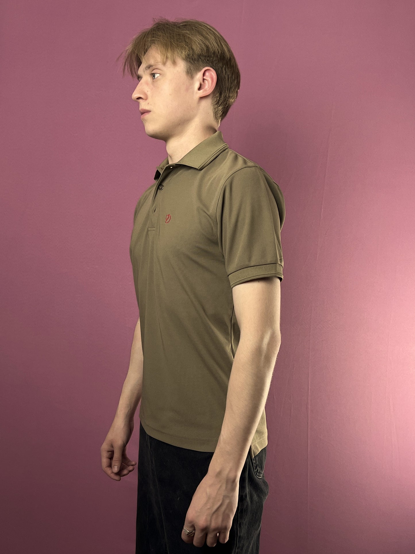 Fjallraven Vintage Men's Polo Shirt - S Khaki Polyester