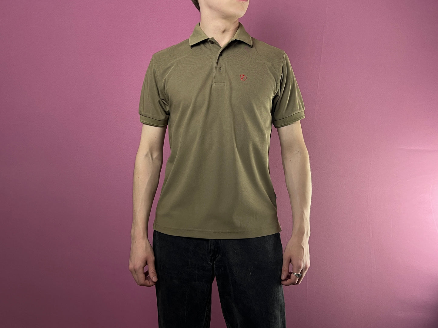 Fjallraven Vintage Men's Polo Shirt - S Khaki Polyester