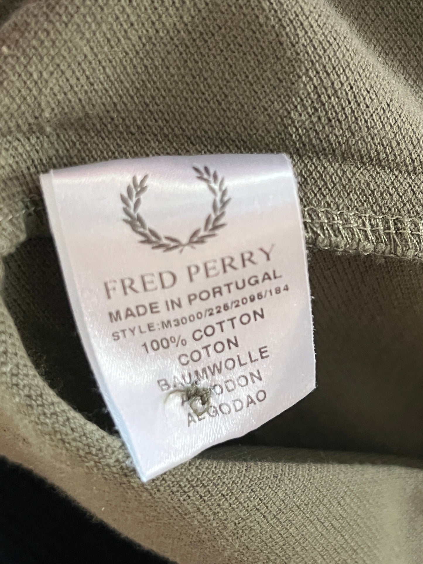 90s Fred Perry Vintage Men's Polo Shirt - XL Khaki Cotton