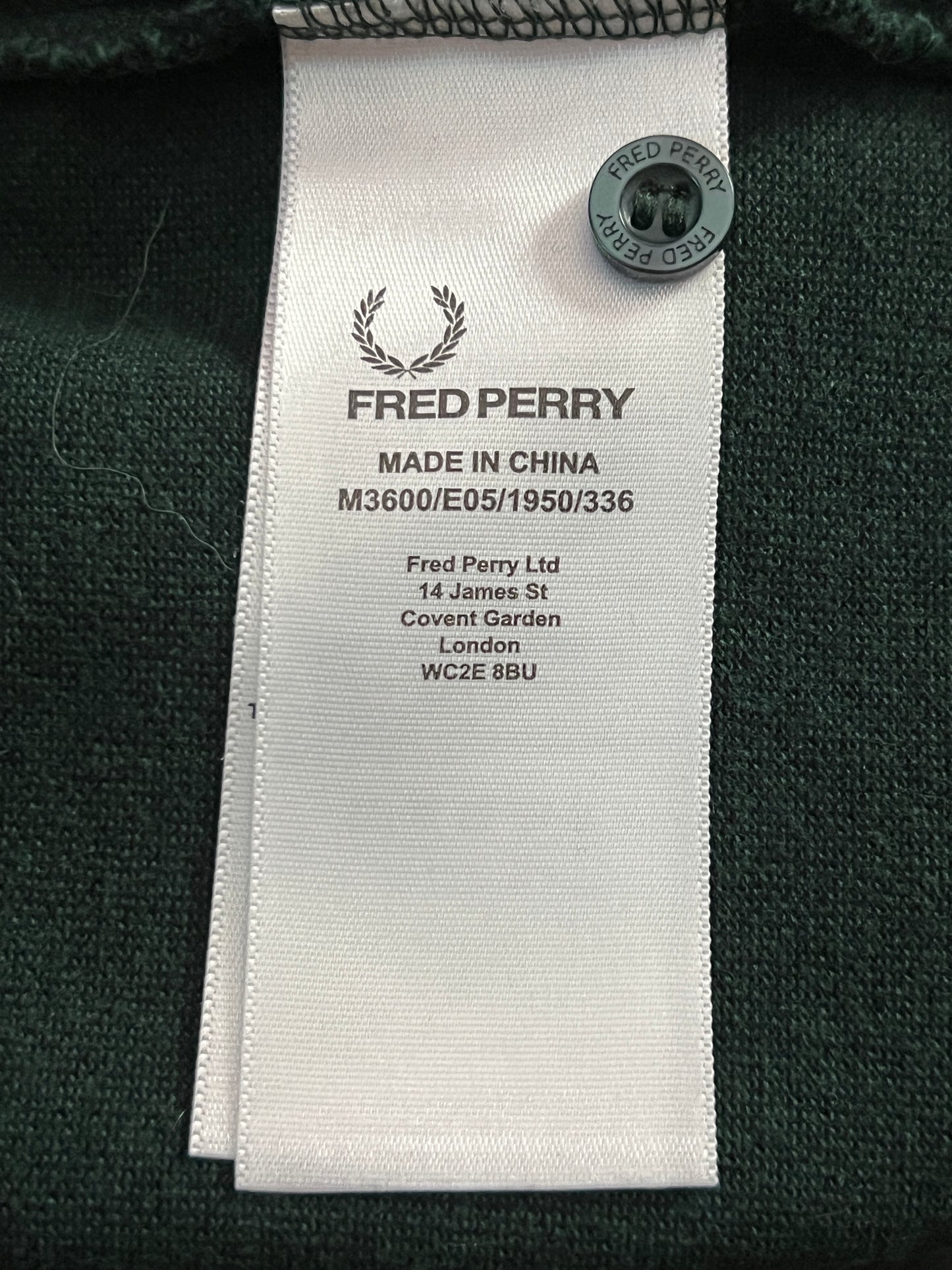 Fred Perry Vintage Men's Polo Shirt - L Green Cotton