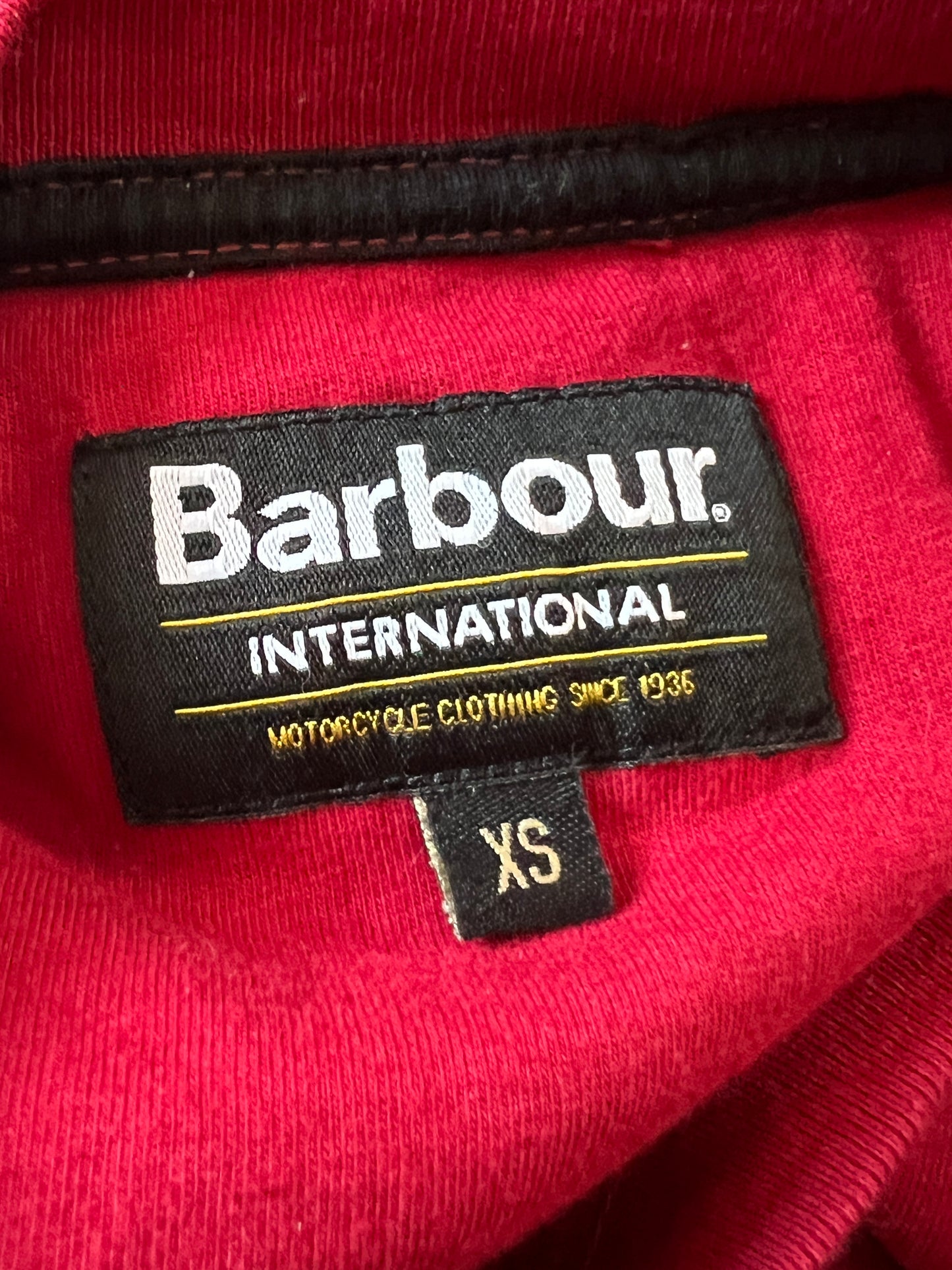 Barbour International Vintage Men's T-Shirt - XS Red Cotton