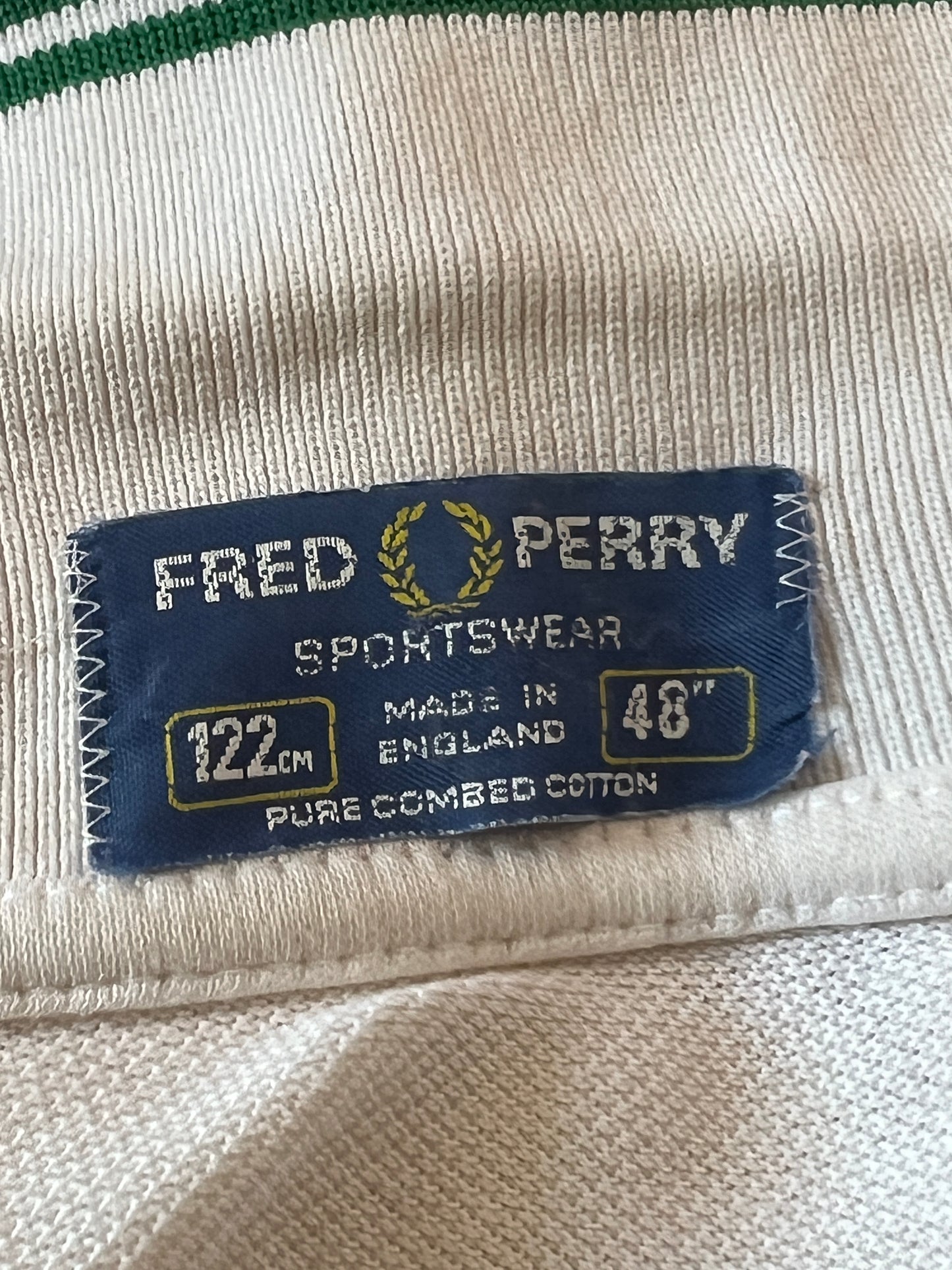 80s Fred Perry Vintage Men's Polo Shirt - XL White Cotton