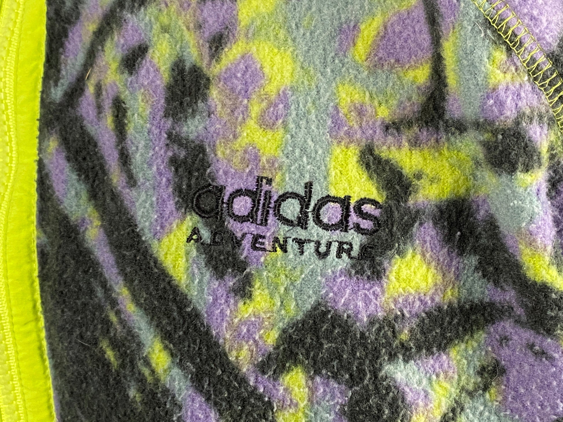 90s Adidas Vintage Men's Fleece - Medium Multicolor Polyester