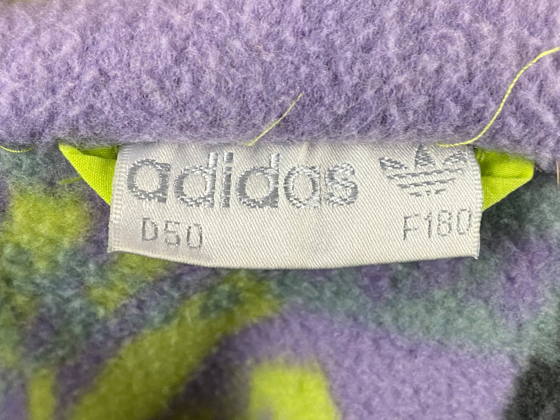 90s Adidas Vintage Men's Fleece - Medium Multicolor Polyester