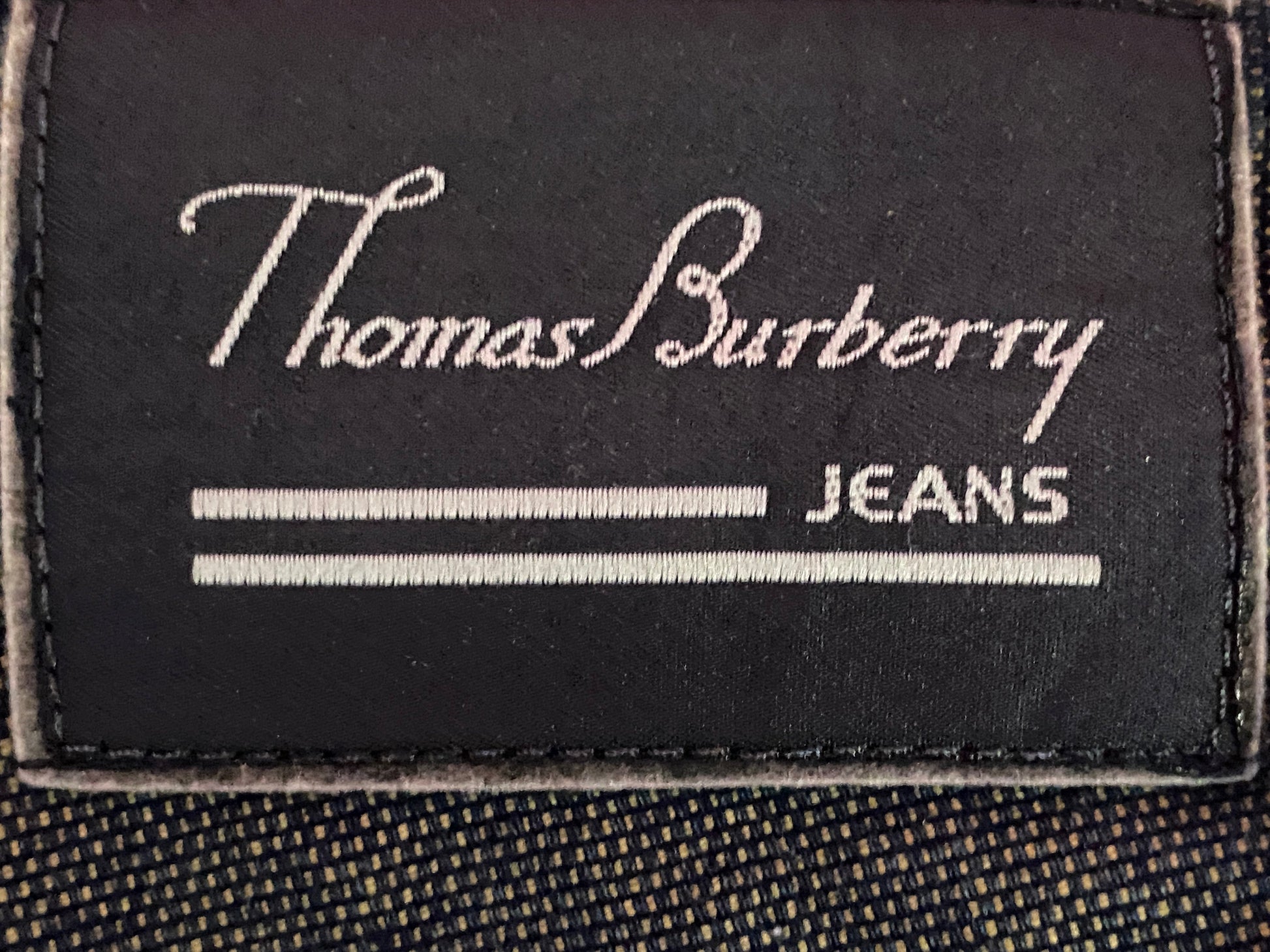 90s Thomas Burberry Vintage Men's Jeans - Medium Gray Cotton