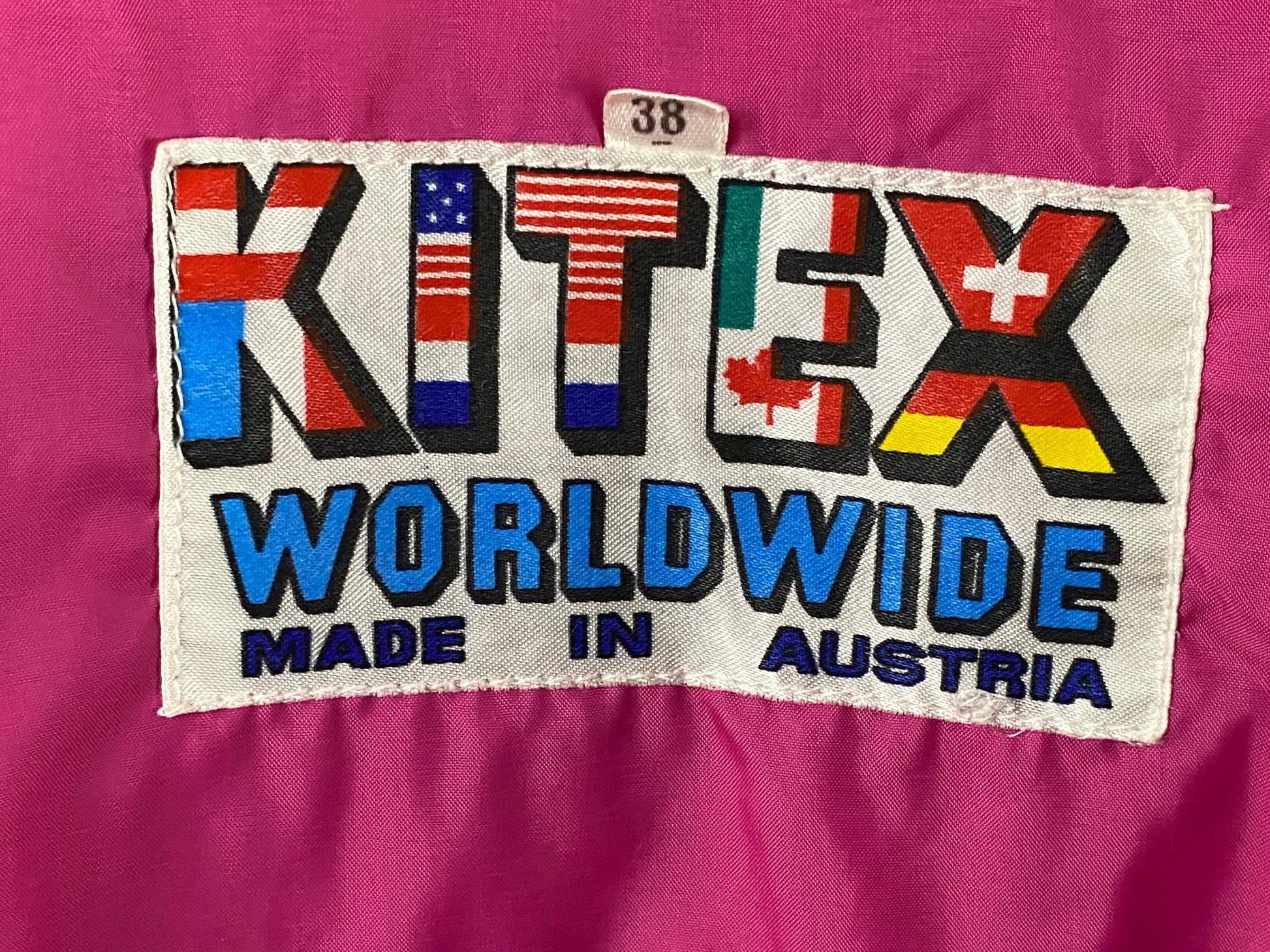 90s Kitex Vintage Men's Anorak Ski Jacket - Medium Pink Nylon