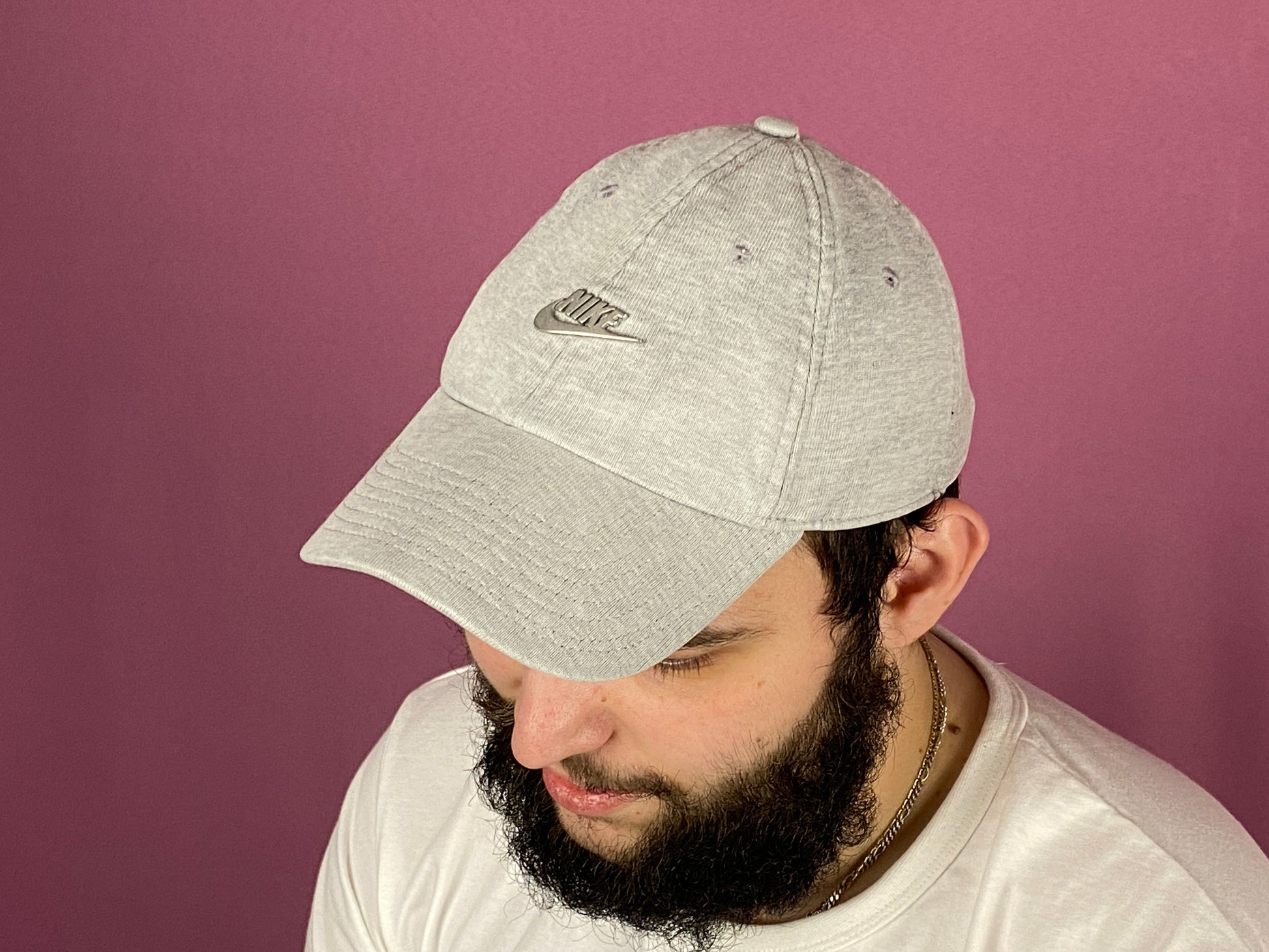 Nike Baseball Cap - Gray Cotton Blend